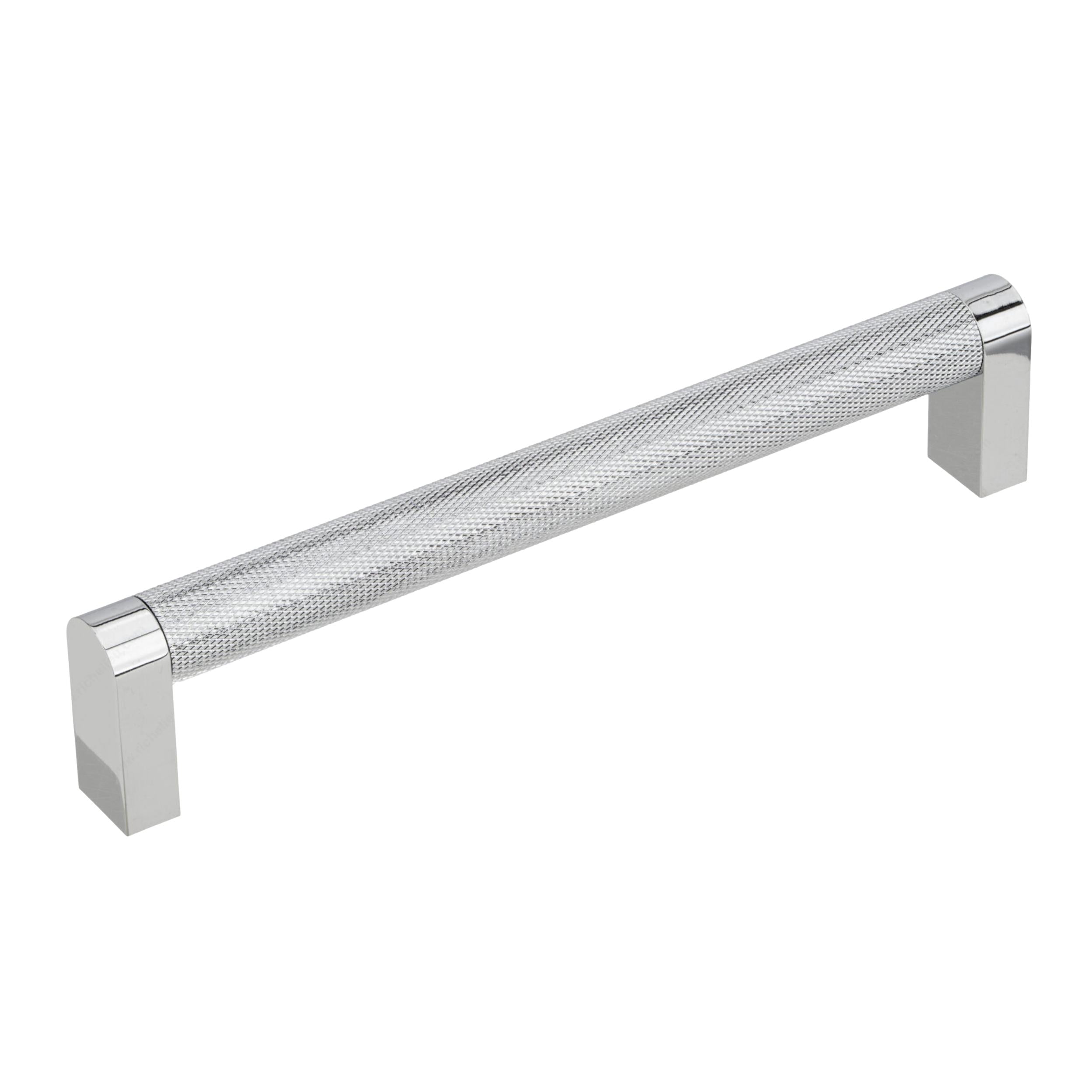 Polished Chrome "Vero" Knurled Texture Cabinet Knob and Drawer Pull