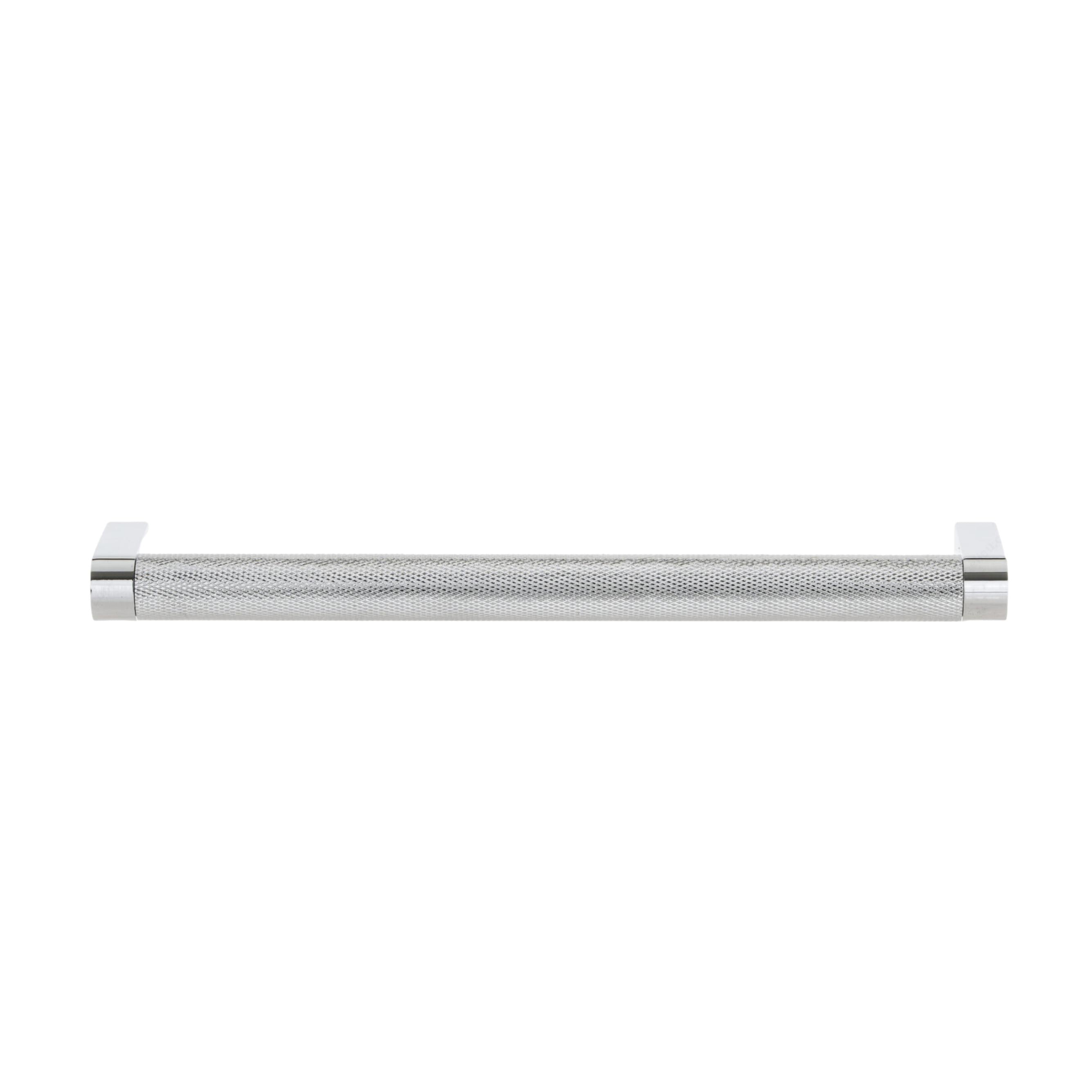 Polished Chrome "Vero" Knurled Texture Cabinet Knob and Drawer Pull