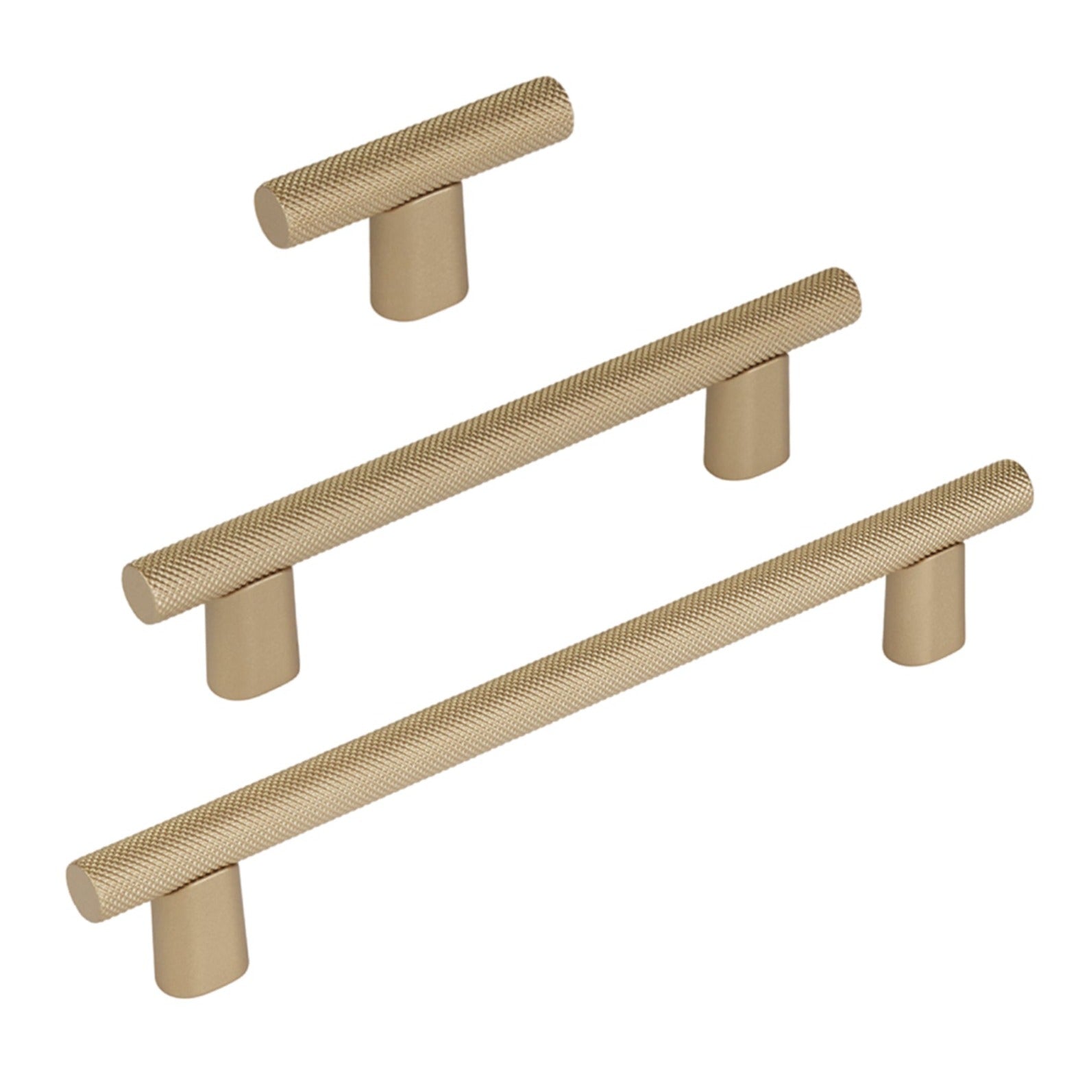 Knurled Karl Champagne Bronze Cabinet Knobs & Drawer Pulls