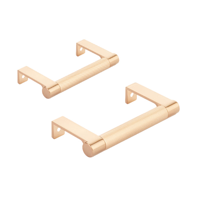 Bronze Copper "Converse" Knurled Edge Tab Drawer Pulls - Industry Hardware