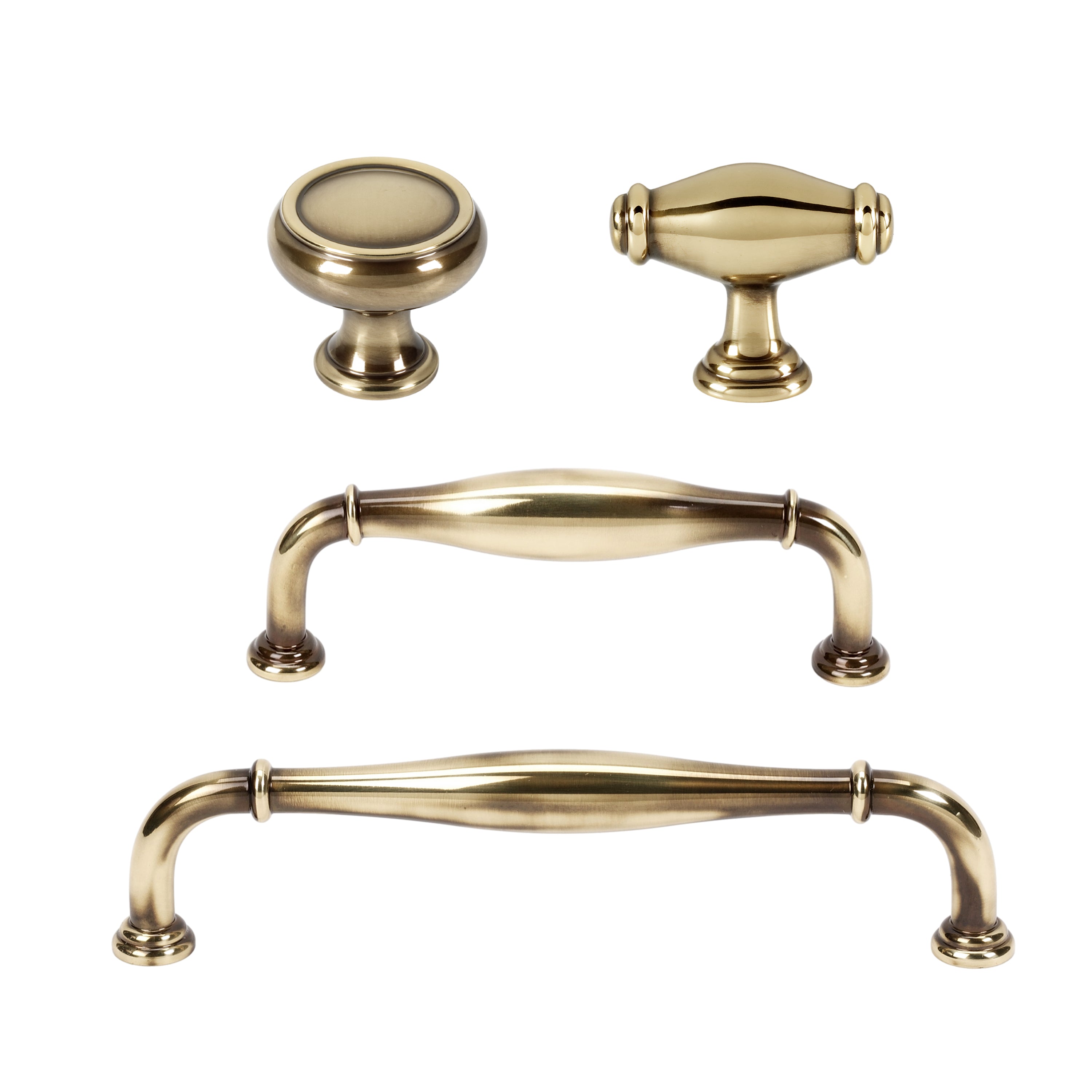 Old Brass Perry Cabinet Knobs & Drawer Pulls