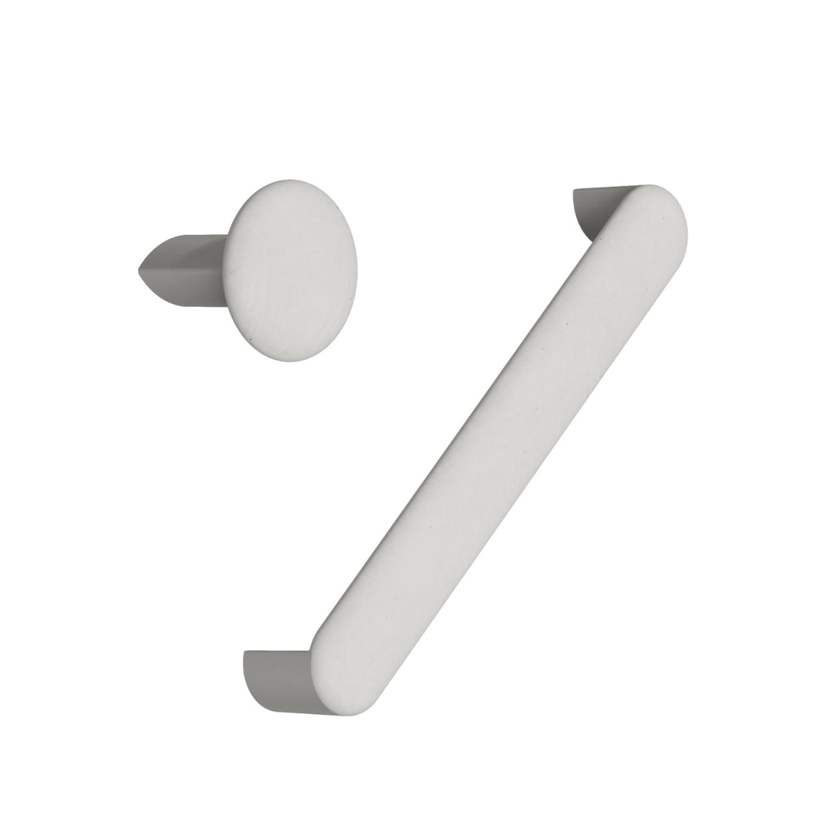 Greige "Volumi" Cabinet Knob and Drawer Pull - Forge Hardware Studio