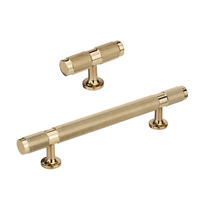 Polished Gold "Rivet" Cabinet Knob and Drawer Pull