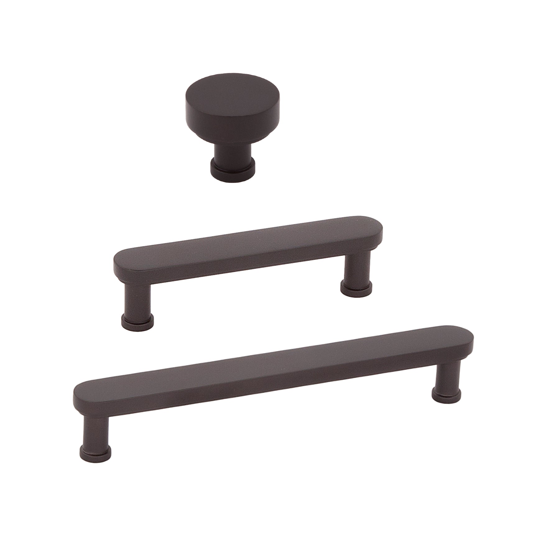 Dark Bronze "Marni" Cabinet Knobs and Drawer Pulls - Industry Hardware