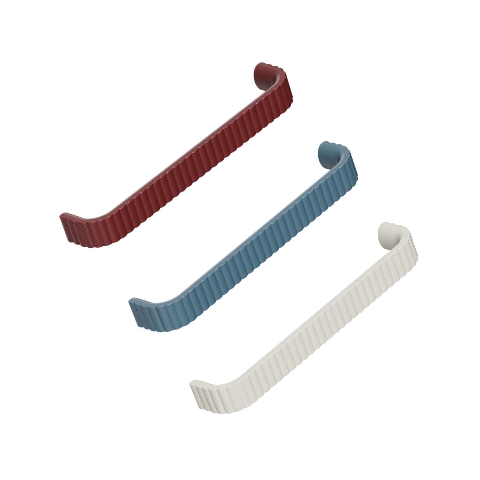 Colorful Retro "Lace" Ribbed Drawer Pulls - Industry Hardware