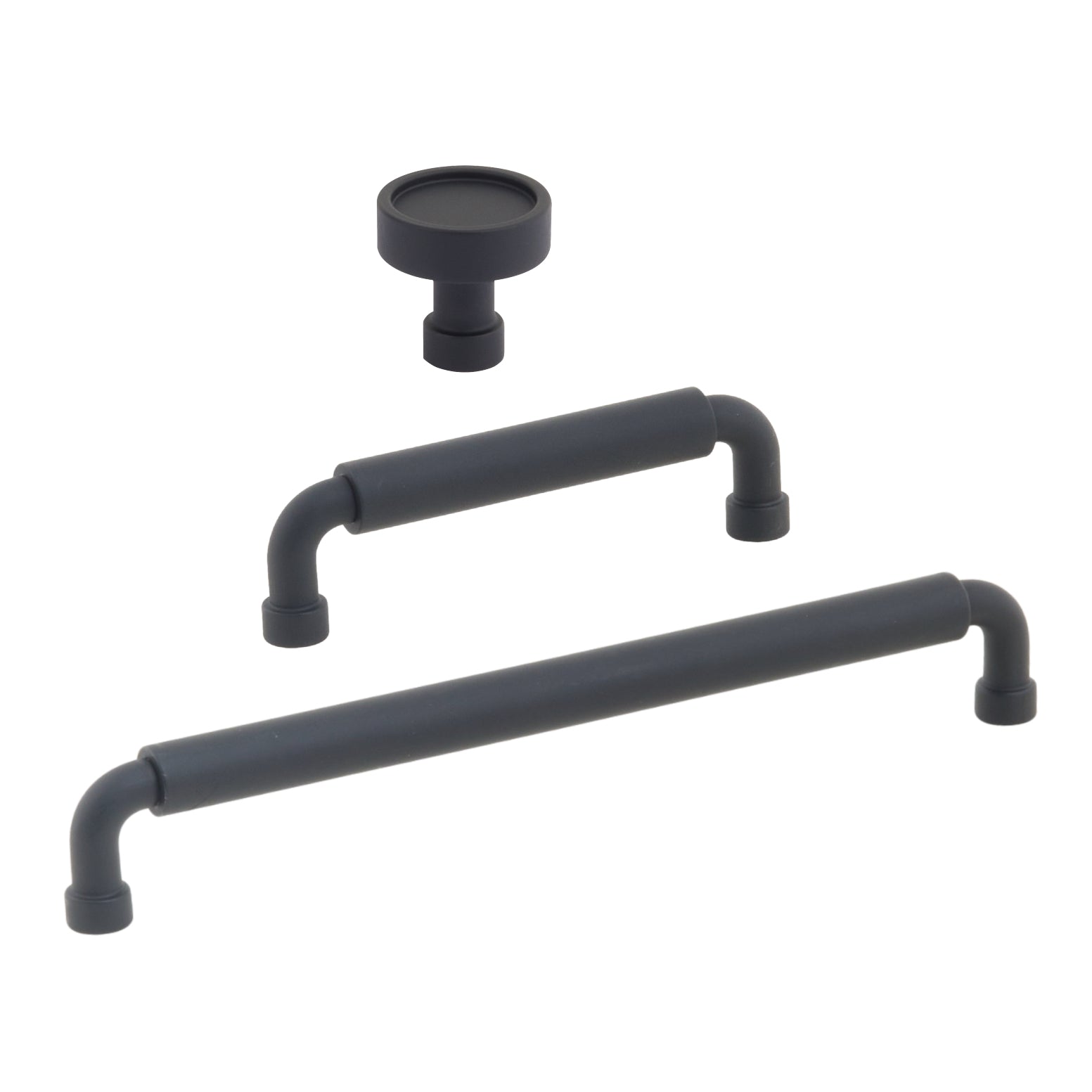 Matte Black "Nolan" Cabinet Knobs and Pulls Cabinet Hardware - Industry Hardware