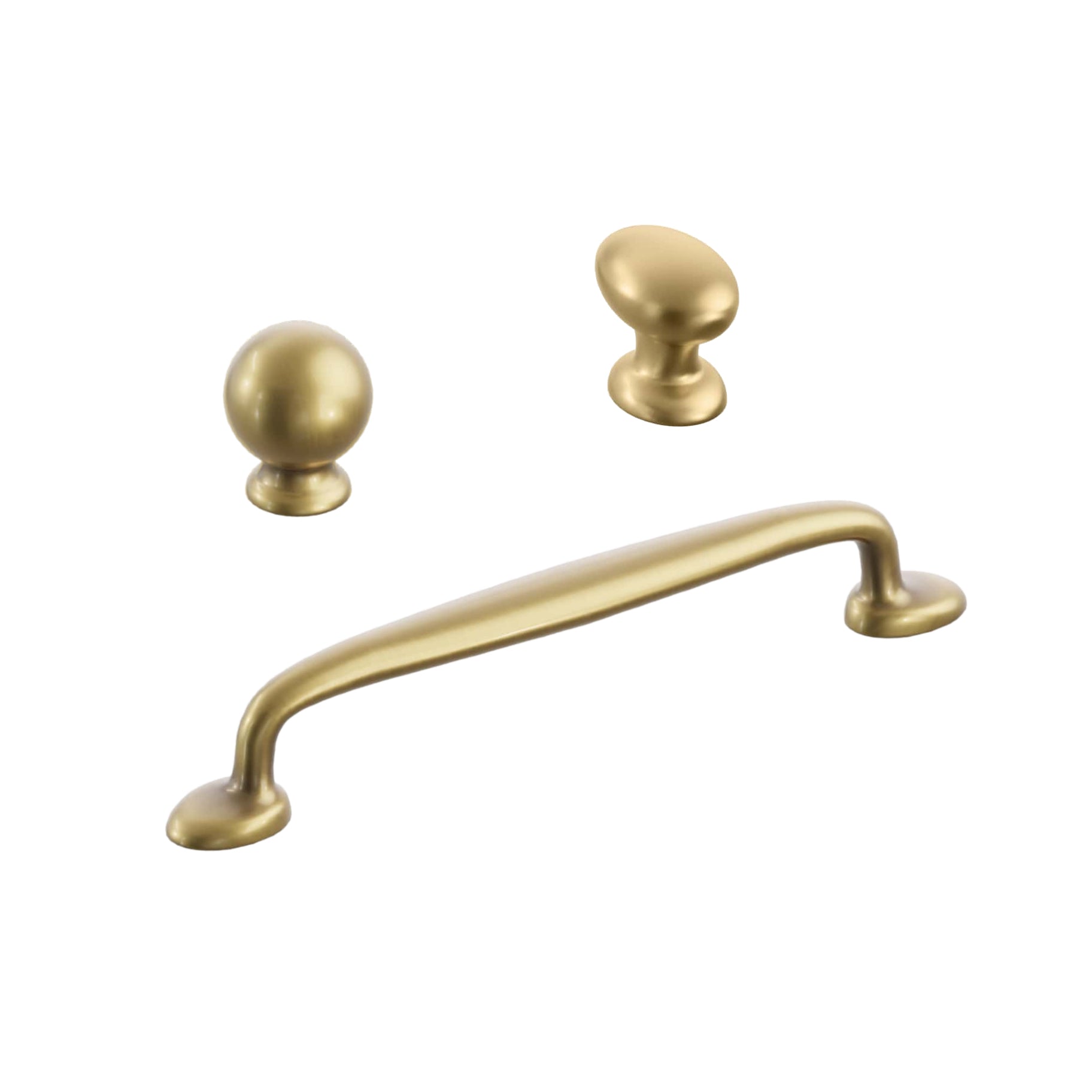 Vintage Brass Cabinet Hardware "Estate" Cabinet Knobs and Pulls - Industry Hardware