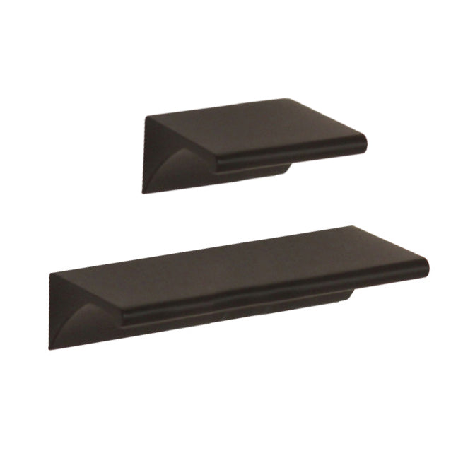 Dark Bronze "Graham" Tab Drawer Pull - Industry Hardware