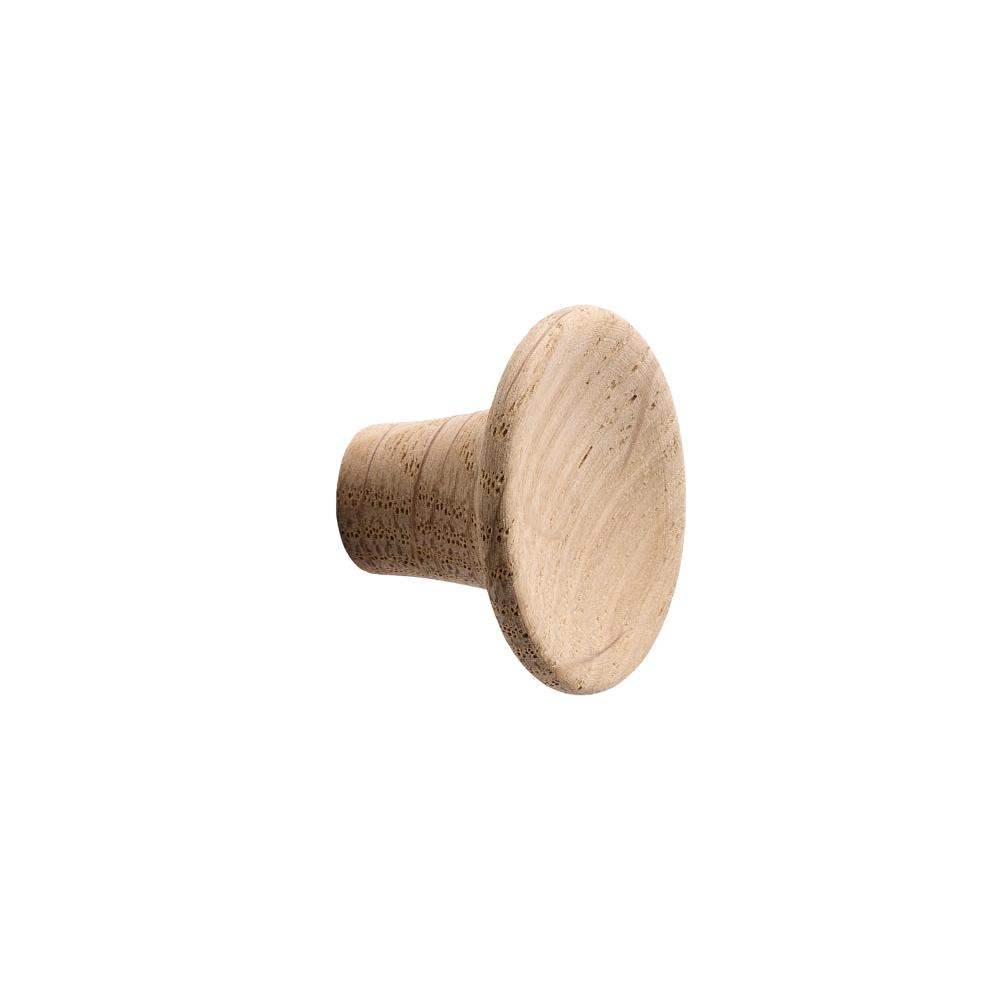 Unlacquered Oak Wood "Tuba" Cabinet Knob and Drawer Pulls - Industry Hardware