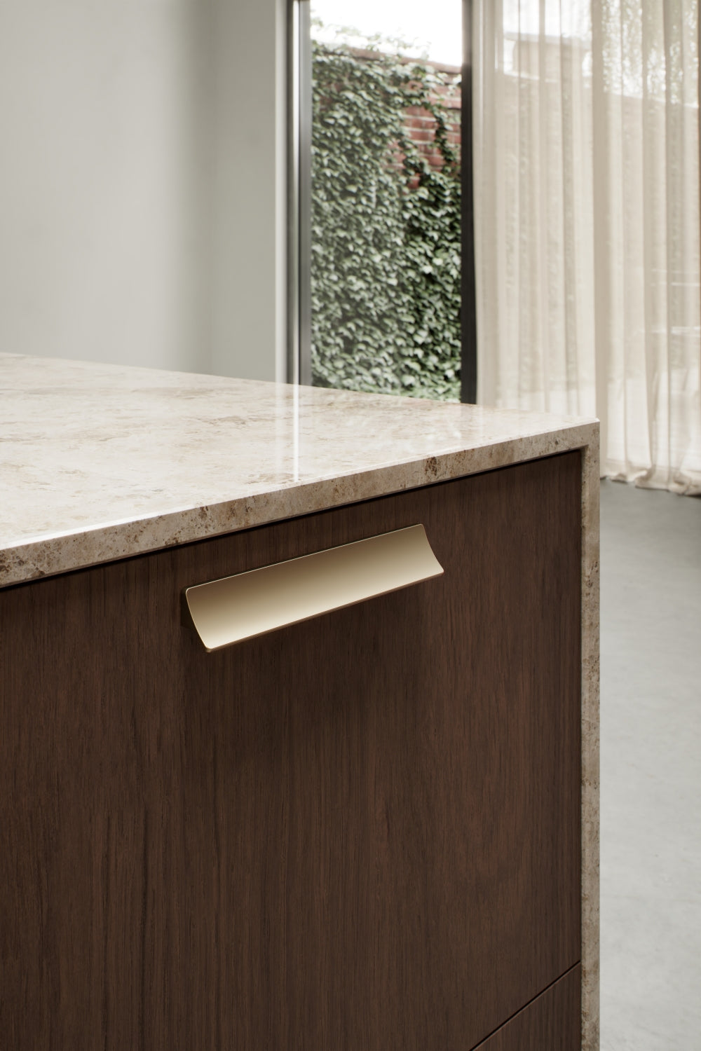 Brushed Bronze "Ciel" Tab Drawer Pulls - Industry Hardware