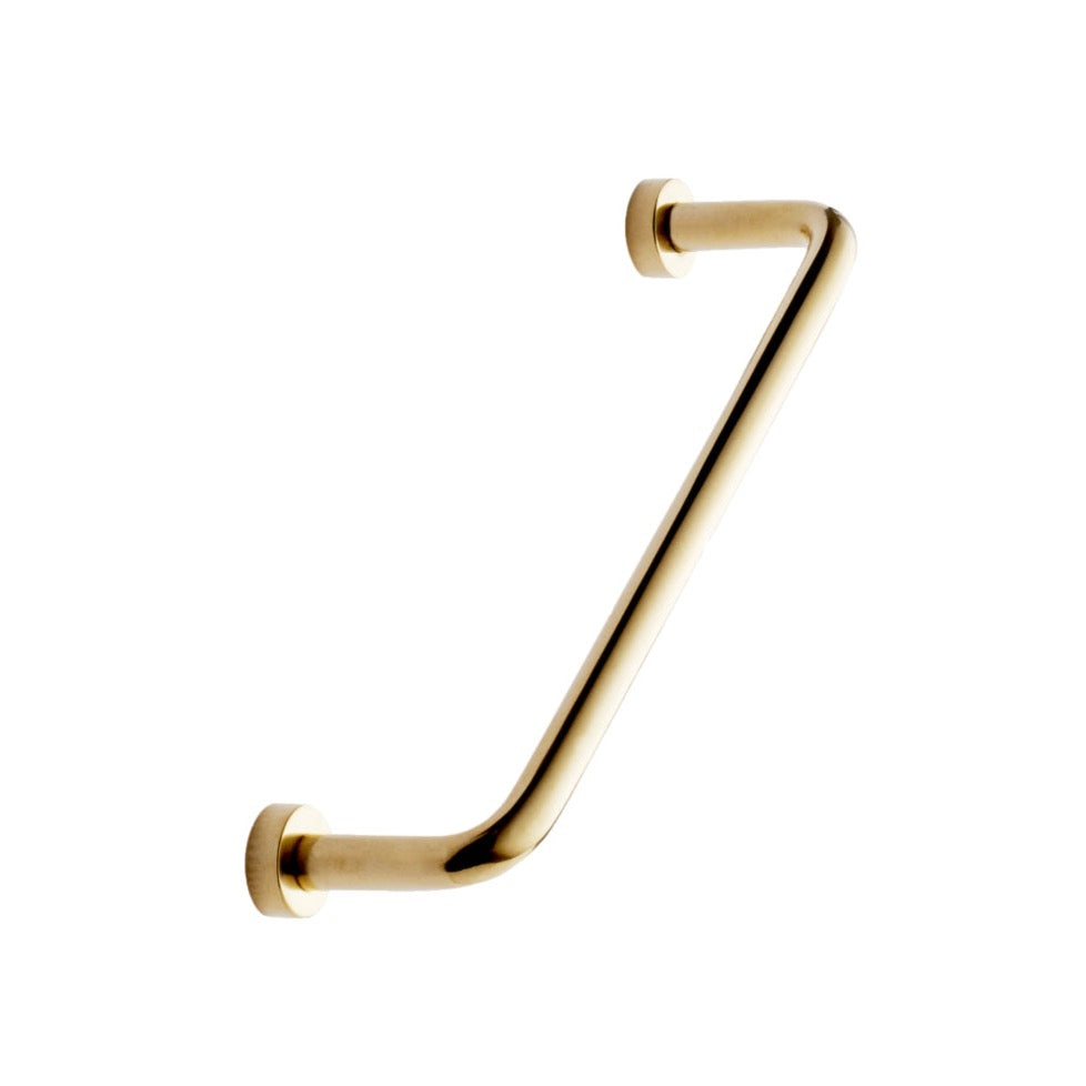 Unlacquered Brass "Lounge" Cabinet Knob and Wire Drawer Pulls - Industry Hardware