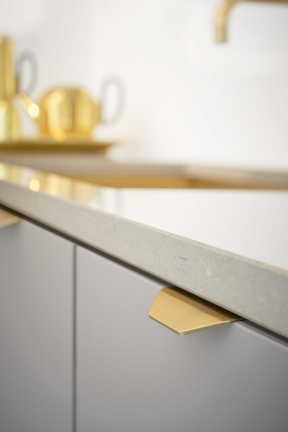 Matte Bronze "Blaze" Edge Drawer Tab Pulls - Industry Hardware