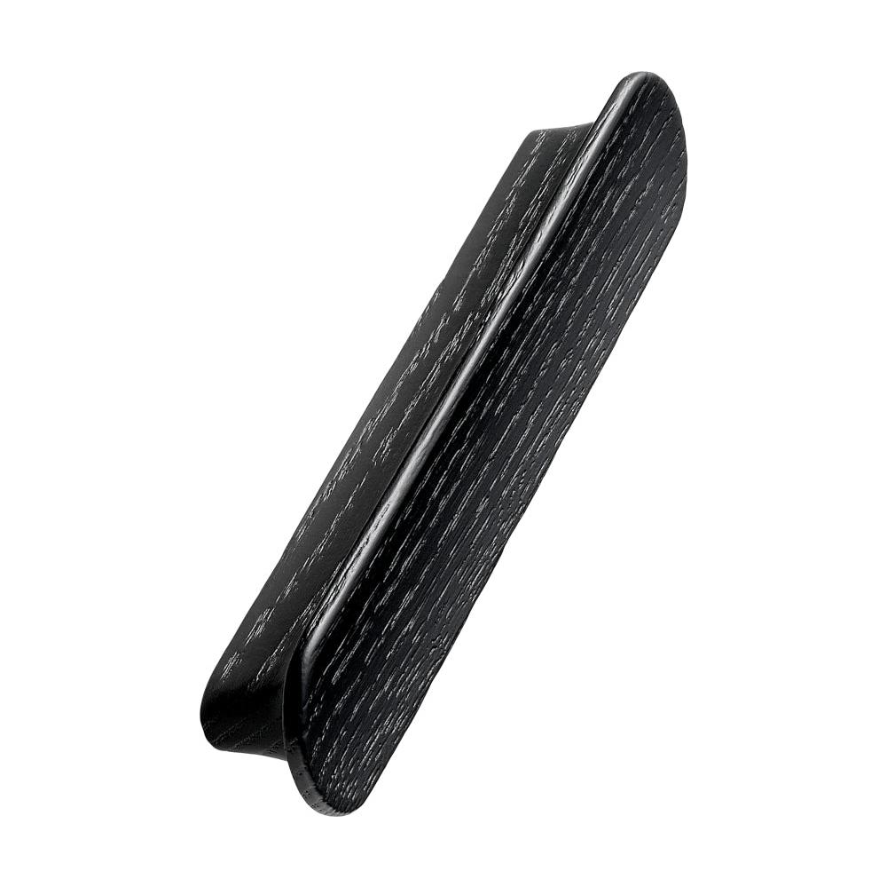 Lacquered Black Wood "Tuba" Cabinet Knob and Drawer Pulls - Industry Hardware