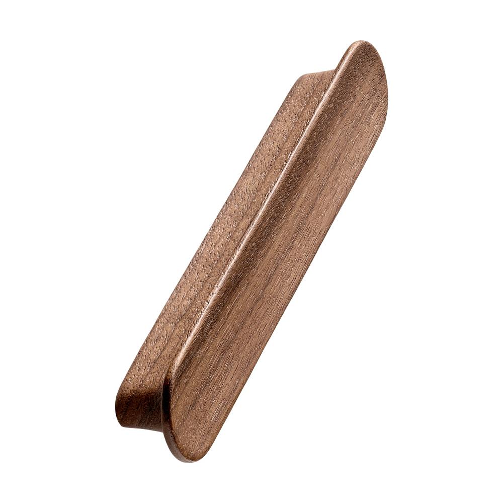 Lacquered Walnut Wood "Tuba" Cabinet Knob and Drawer Pulls - Industry Hardware