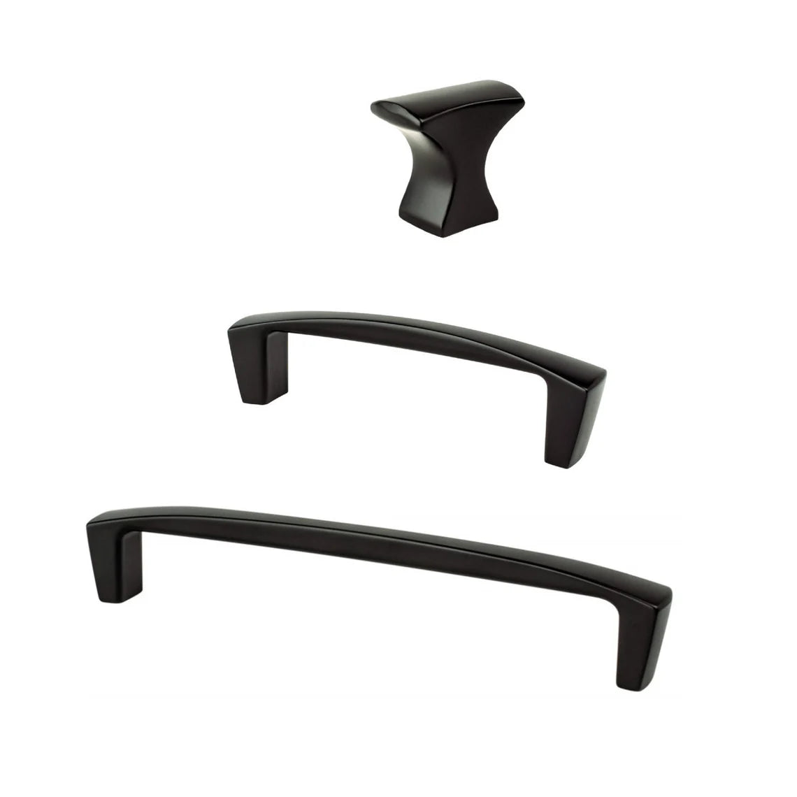 Matte Black "Kent" Drawer Pulls - Industry Hardware