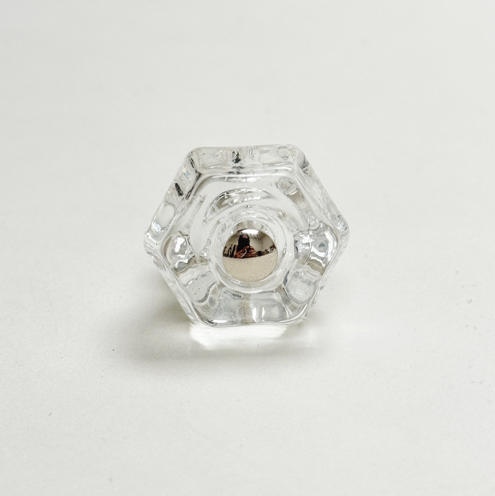 Glass Depression Clear Cabinet Knob and Drawer Pull - Industry Hardware