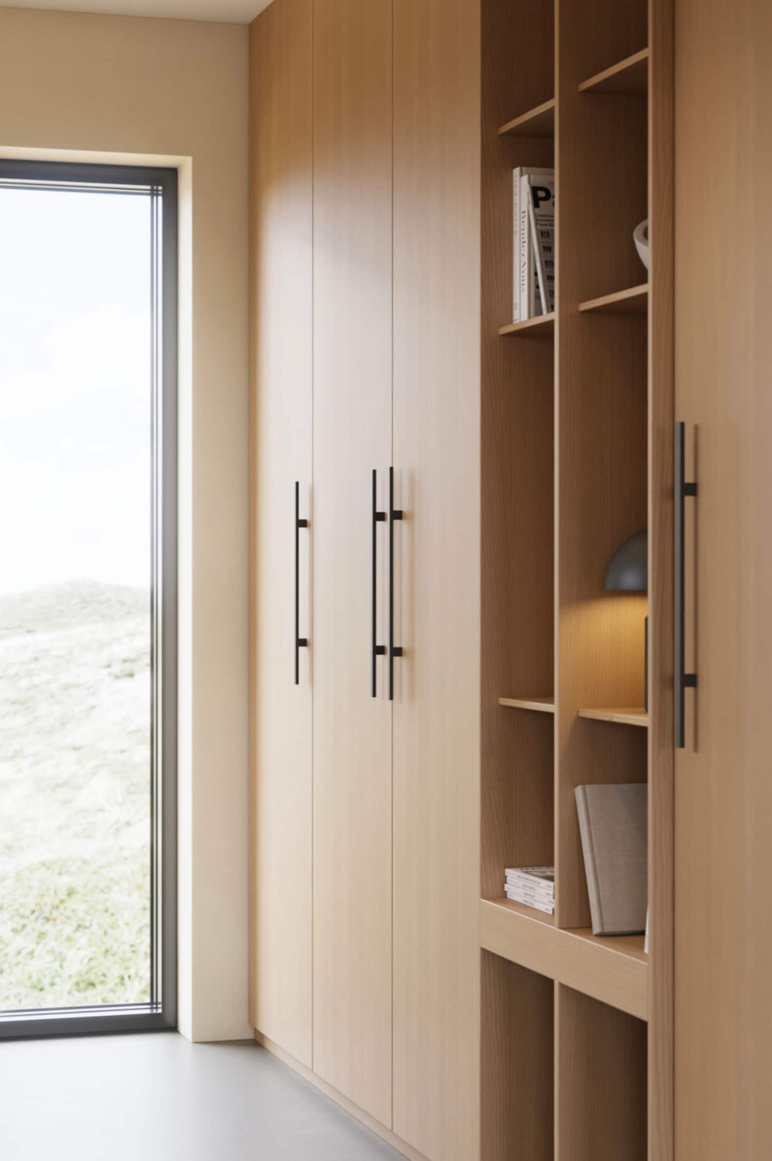 Walnut Wood "Japan" Cabinet Knob and Drawer Pulls - Industry Hardware