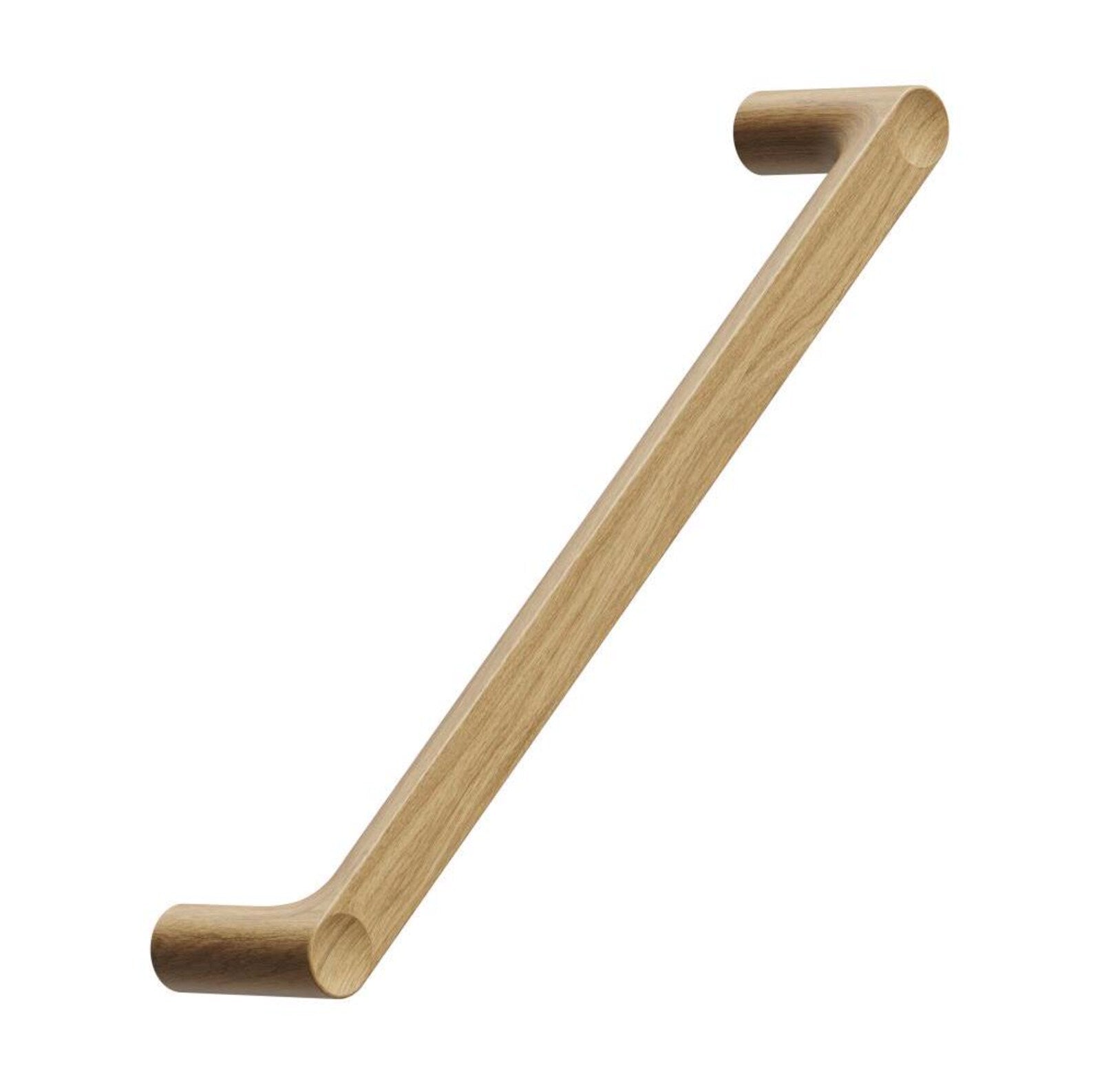Lacquered Oak Wood "Punto" Cabinet Knob and Drawer Pulls - Industry Hardware