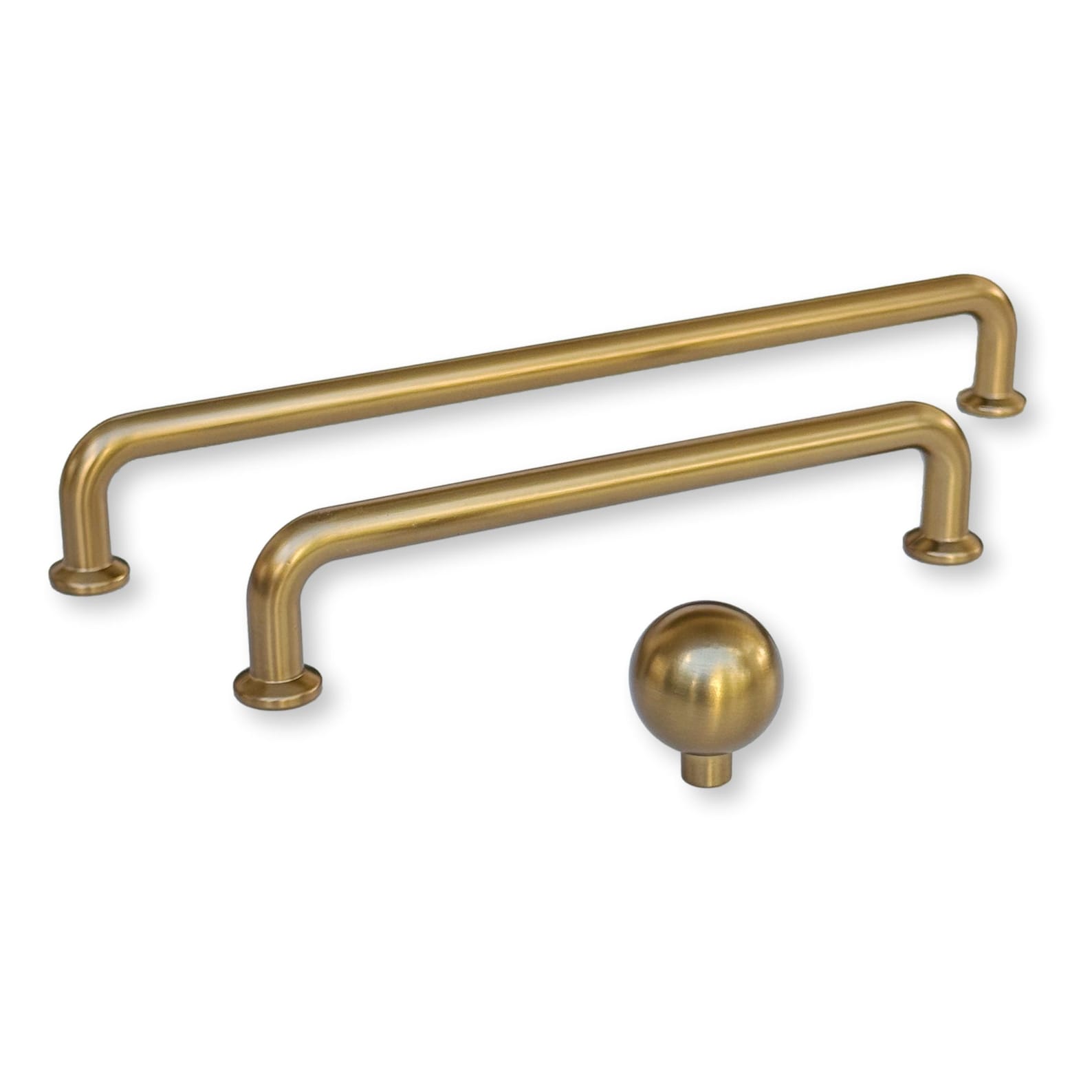 Champagne Bronze "Theo" Drawer Pulls and Knobs - Industry Hardware