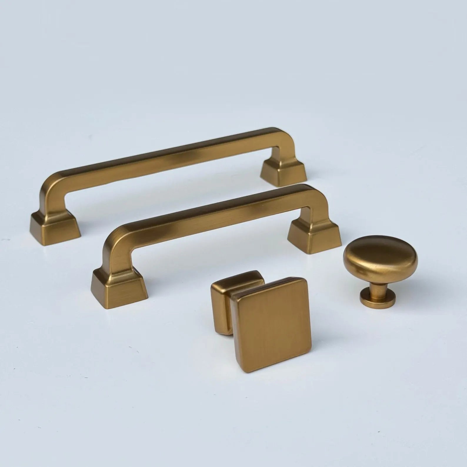 Champagne Bronze "Owen" Mission Drawer Pulls and Knobs - Industry Hardware