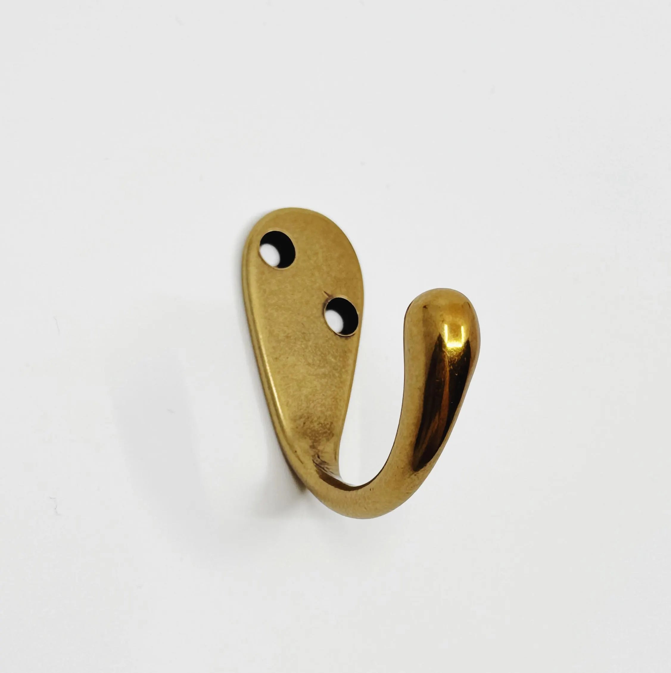 Antique Brass "Capri" Single Modern Wall Hat and Coat Hook - Industry Hardware