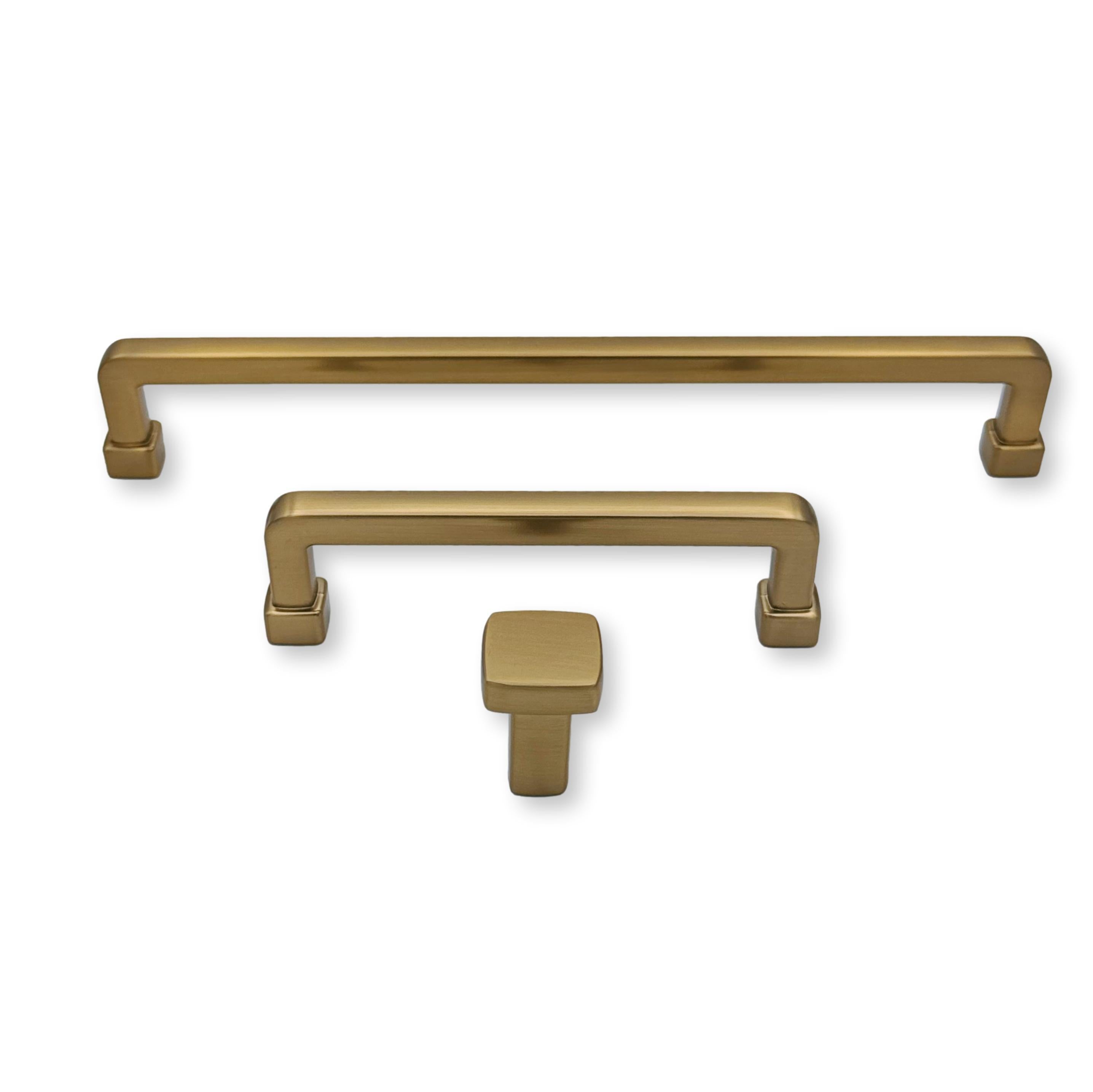 Champagne Bronze "Maverick" Drawer Pulls and Knobs - Industry Hardware