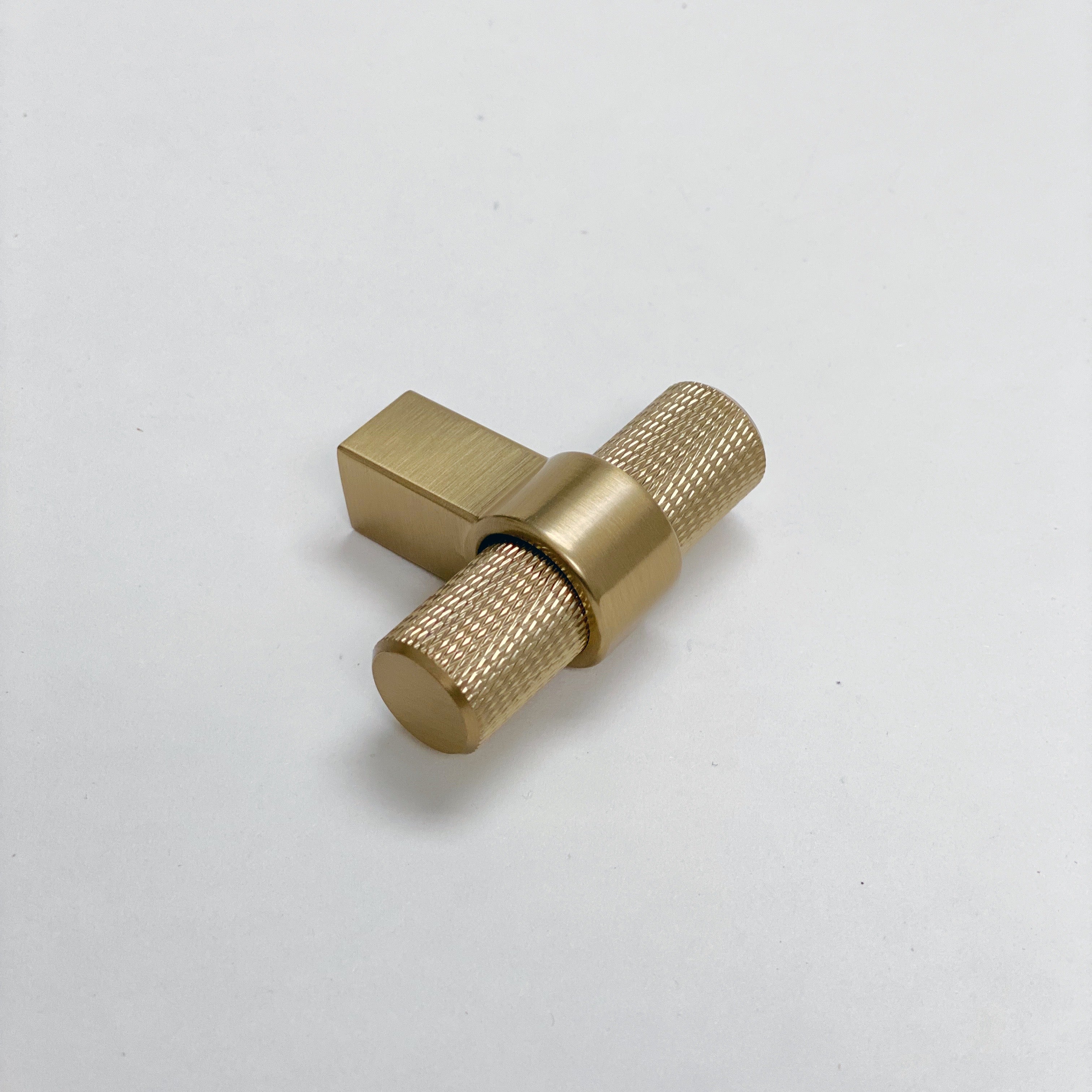 Knurled "Prelude" Champagne Bronze Cabinet Knobs and Drawer Pulls - Industry Hardware