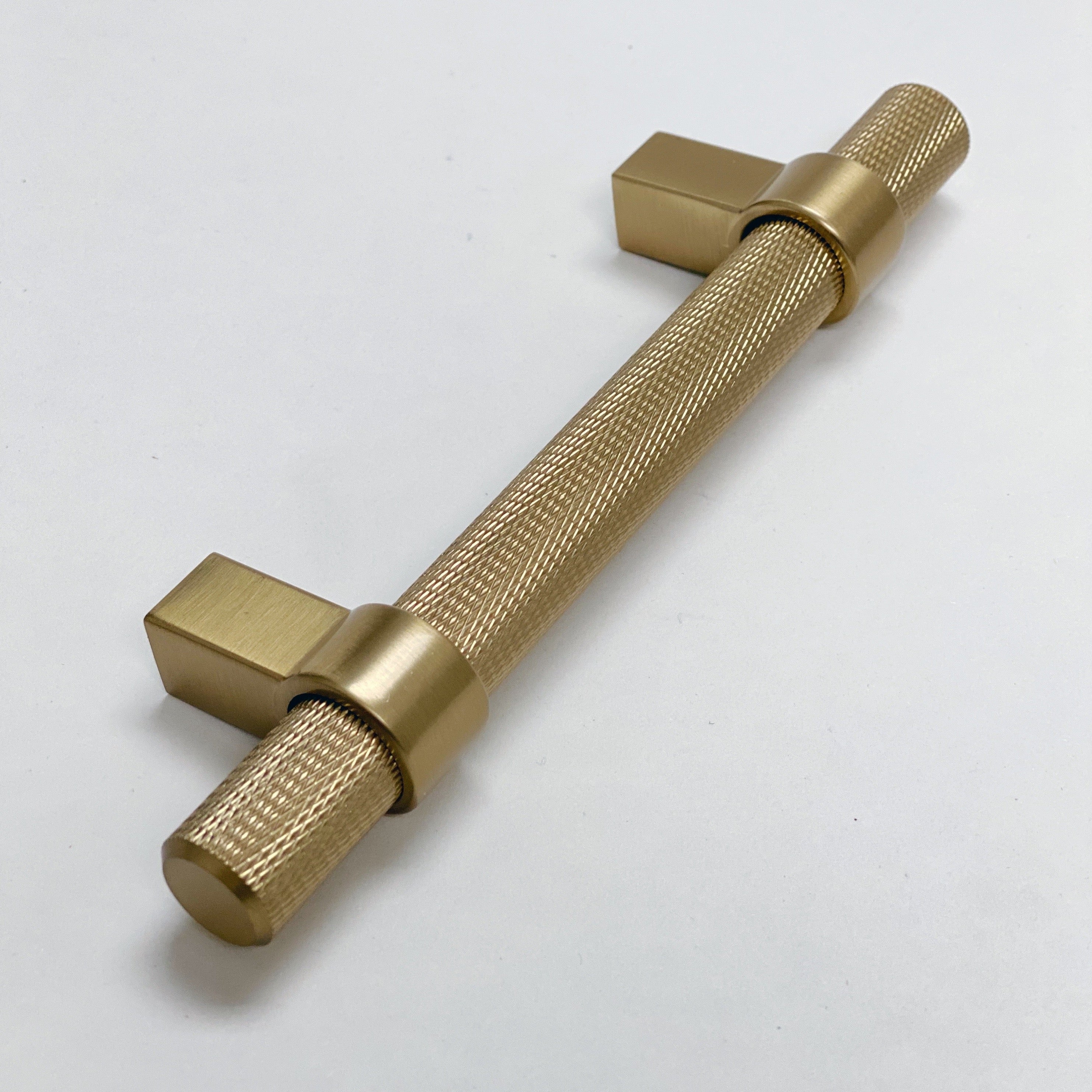 Knurled "Prelude" Champagne Bronze Cabinet Knobs and Drawer Pulls - Industry Hardware