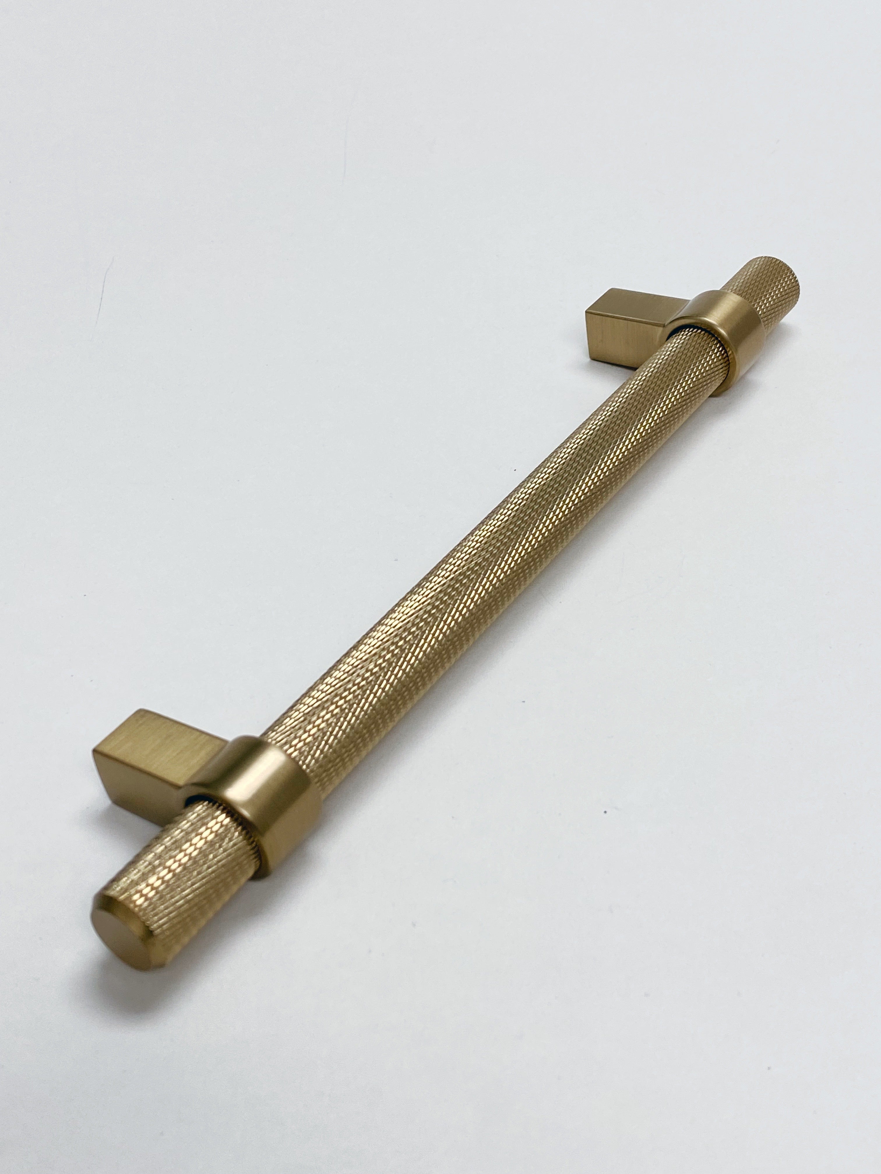 Knurled "Prelude" Champagne Bronze Cabinet Knobs and Drawer Pulls - Industry Hardware