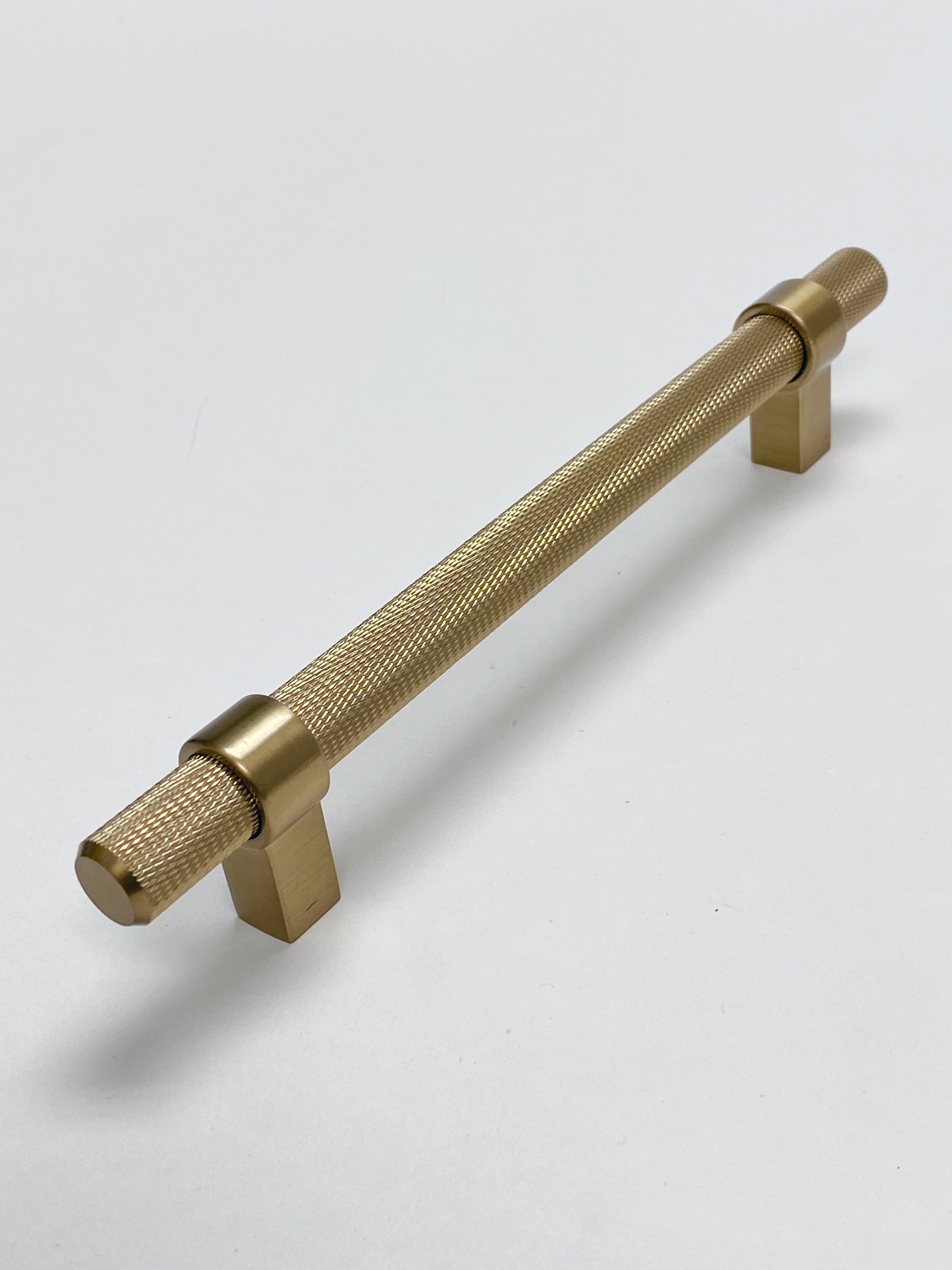 Knurled "Prelude" Champagne Bronze Cabinet Knobs and Drawer Pulls - Industry Hardware