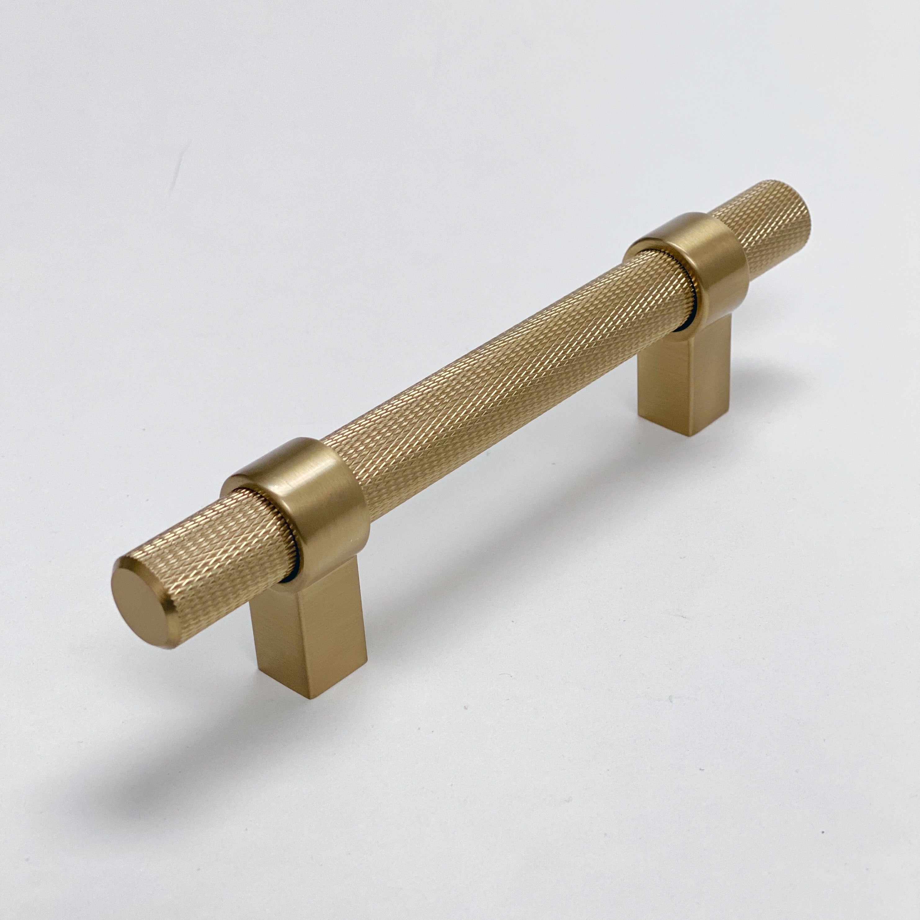 Knurled "Prelude" Champagne Bronze Cabinet Knobs and Drawer Pulls - Industry Hardware