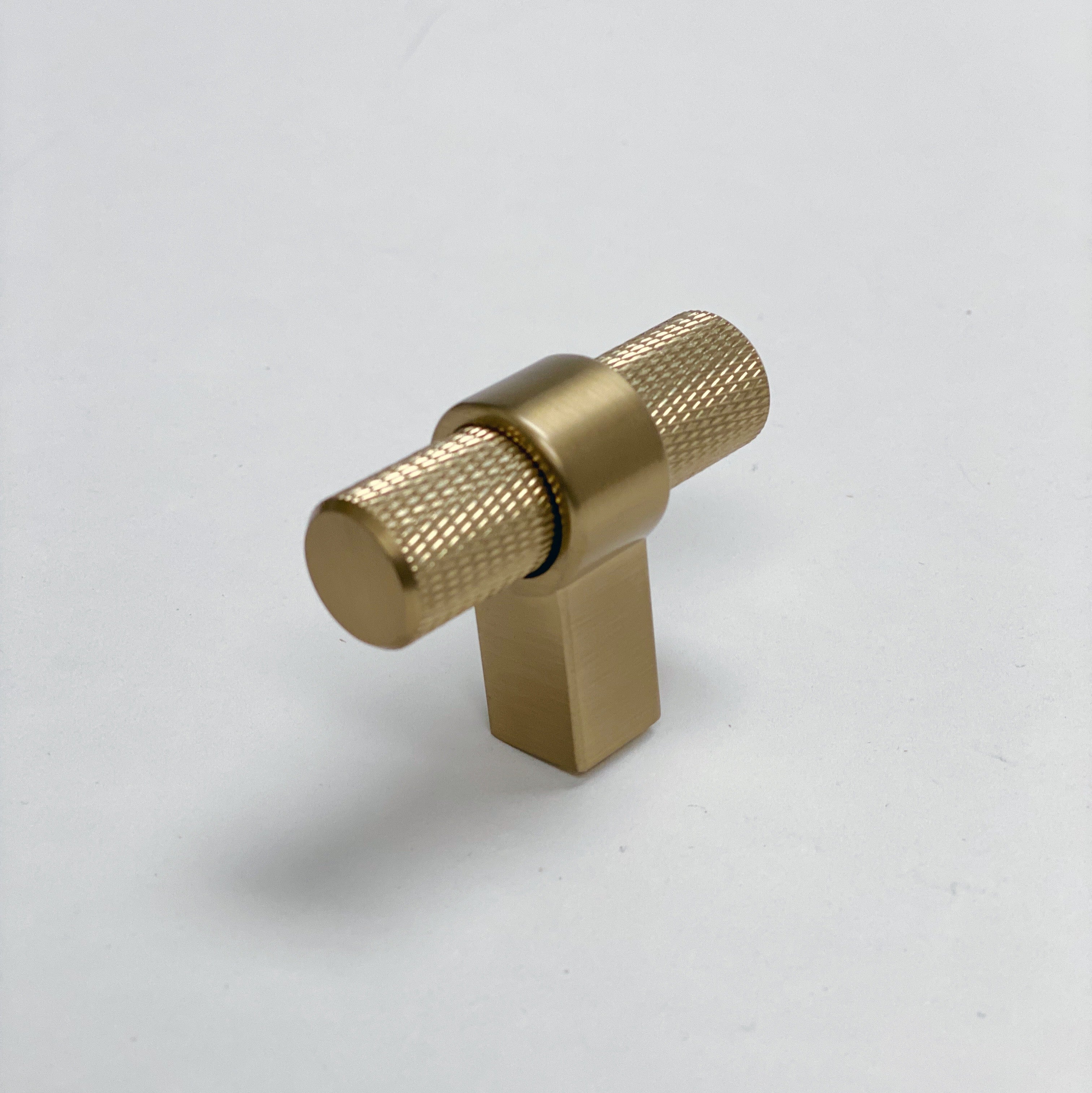 Knurled "Prelude" Champagne Bronze Cabinet Knobs and Drawer Pulls - Industry Hardware