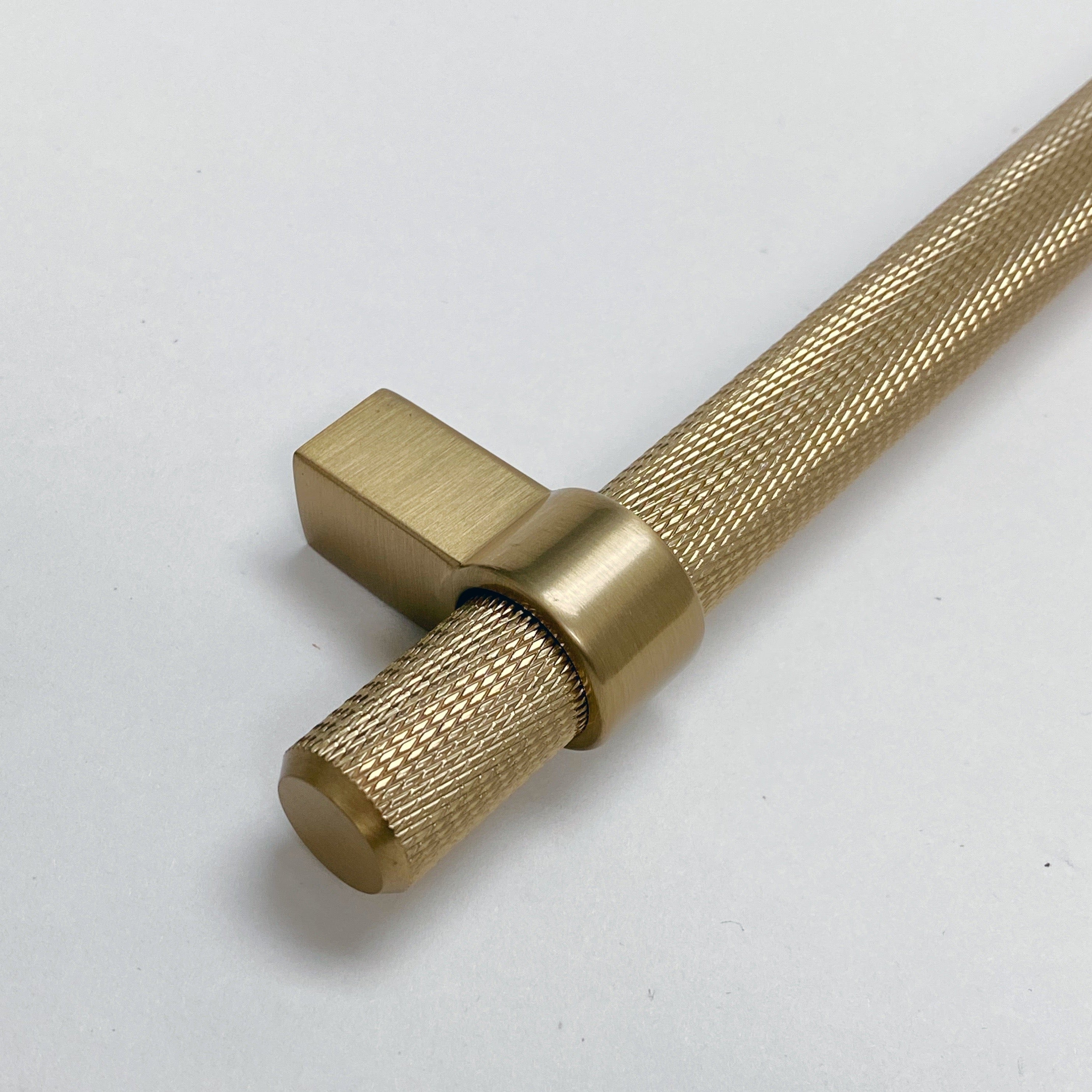 Knurled "Prelude" Champagne Bronze Cabinet Knobs and Drawer Pulls - Industry Hardware