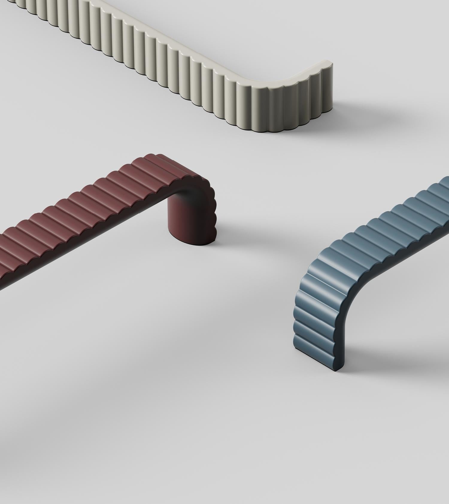 Colorful Retro "Lace" Ribbed Drawer Pulls - Industry Hardware