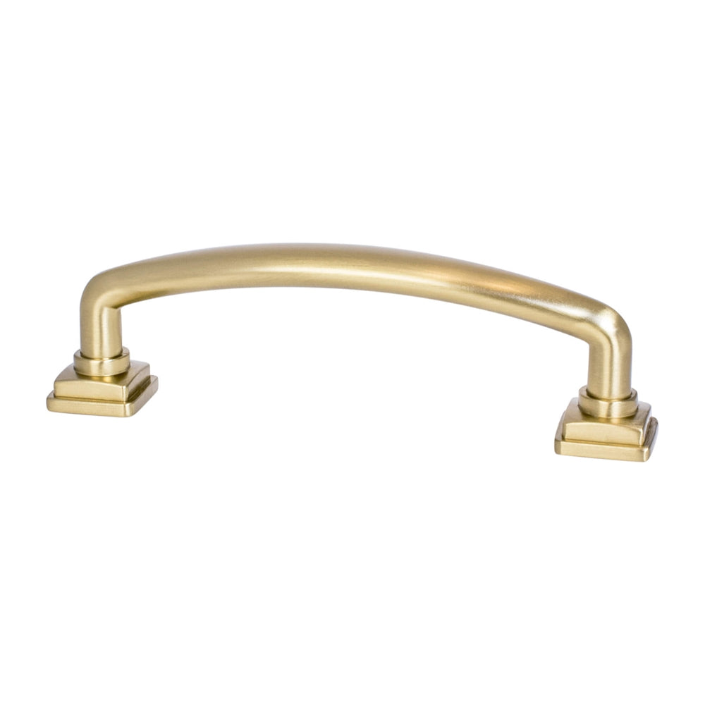 Kelly No.2 Cabinet Drawer Pulls - Satin Brass Hardware - Brass Cabinet Hardware