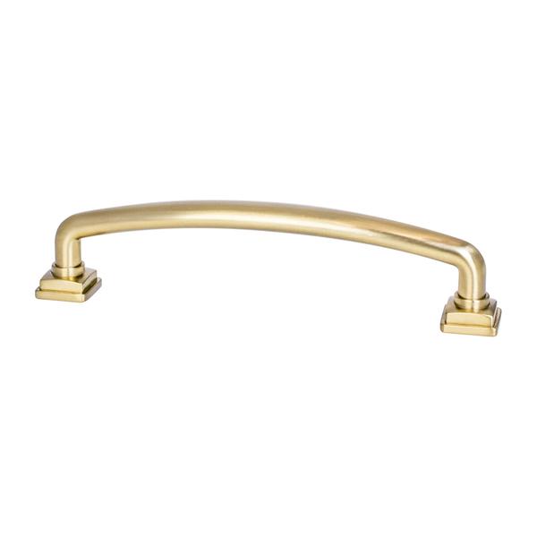 Kelly No.2 Cabinet Drawer Pulls - Satin Brass Hardware - Brass Cabinet Hardware