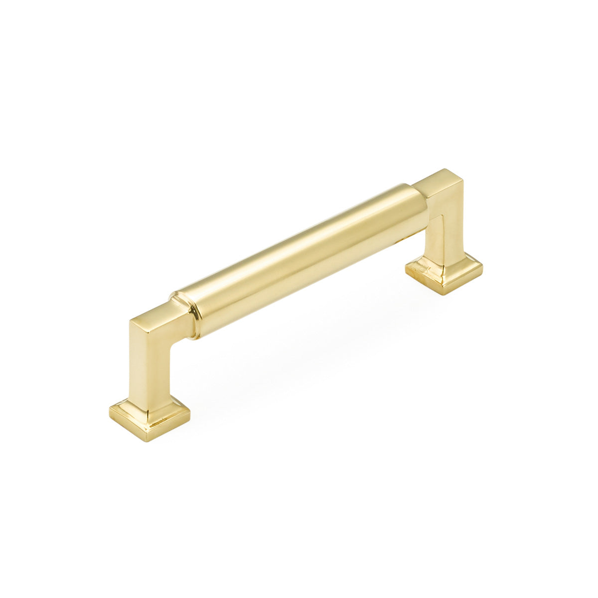 Unlacquered Brass "Neal" Cabinet Knobs and Pulls Cabinet Hardware - Brass Cabinet Hardware