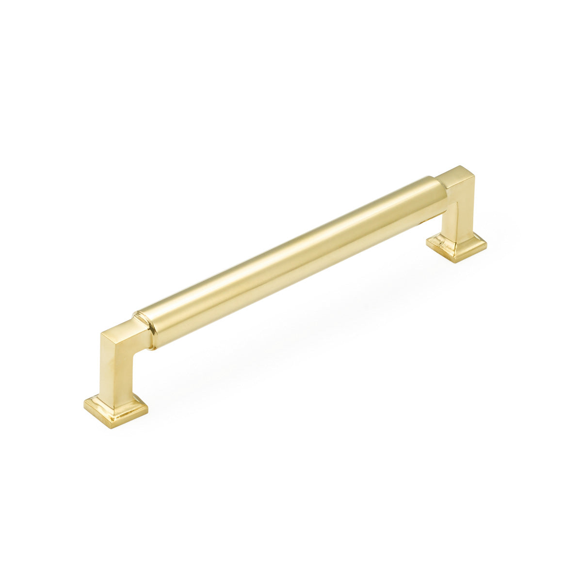 Unlacquered Brass "Neal" Cabinet Knobs and Pulls Cabinet Hardware - Brass Cabinet Hardware