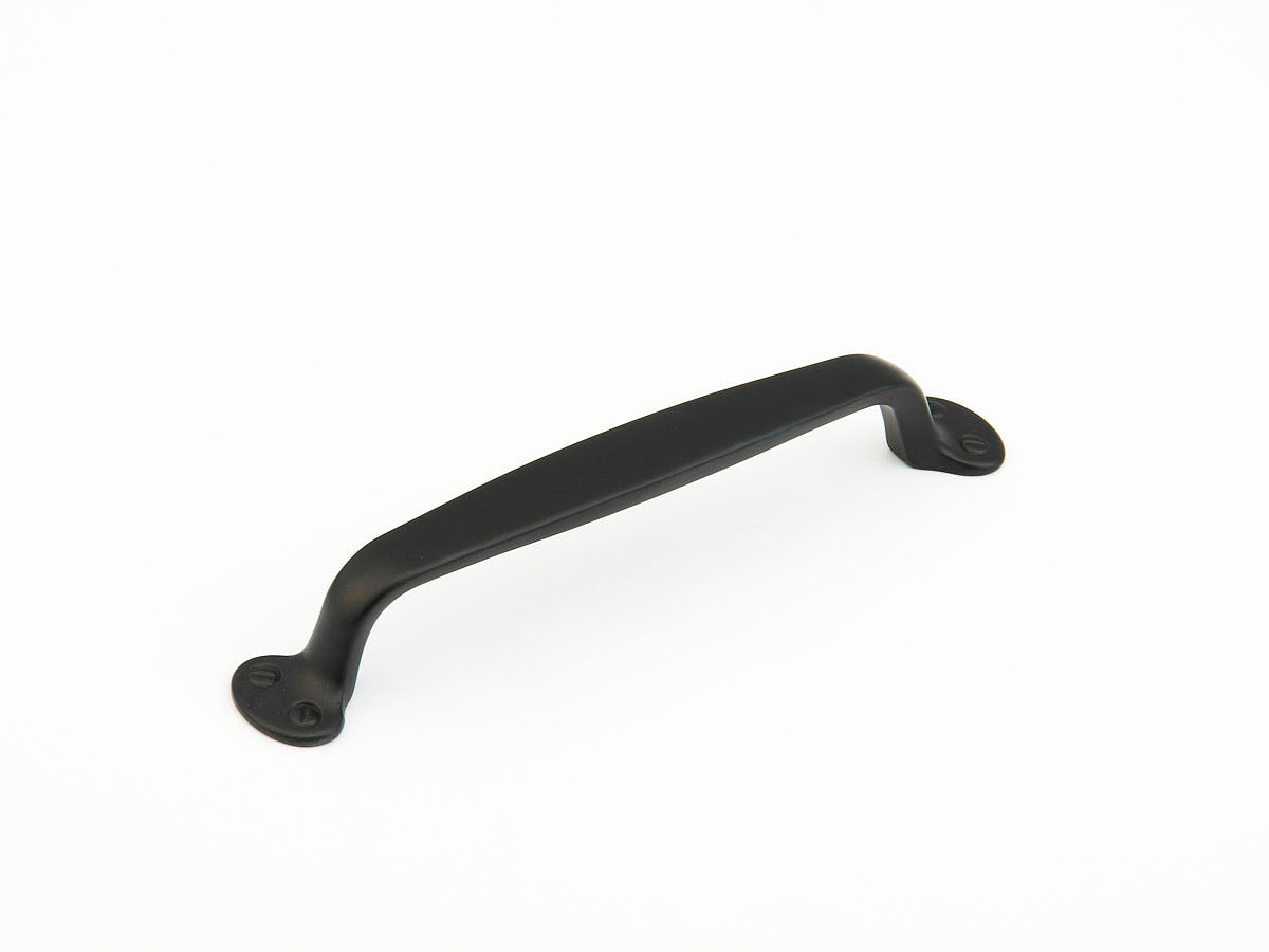Flat Black "Transitional" Drawer Pulls Handles and Cup Pulls - Brass Cabinet Hardware