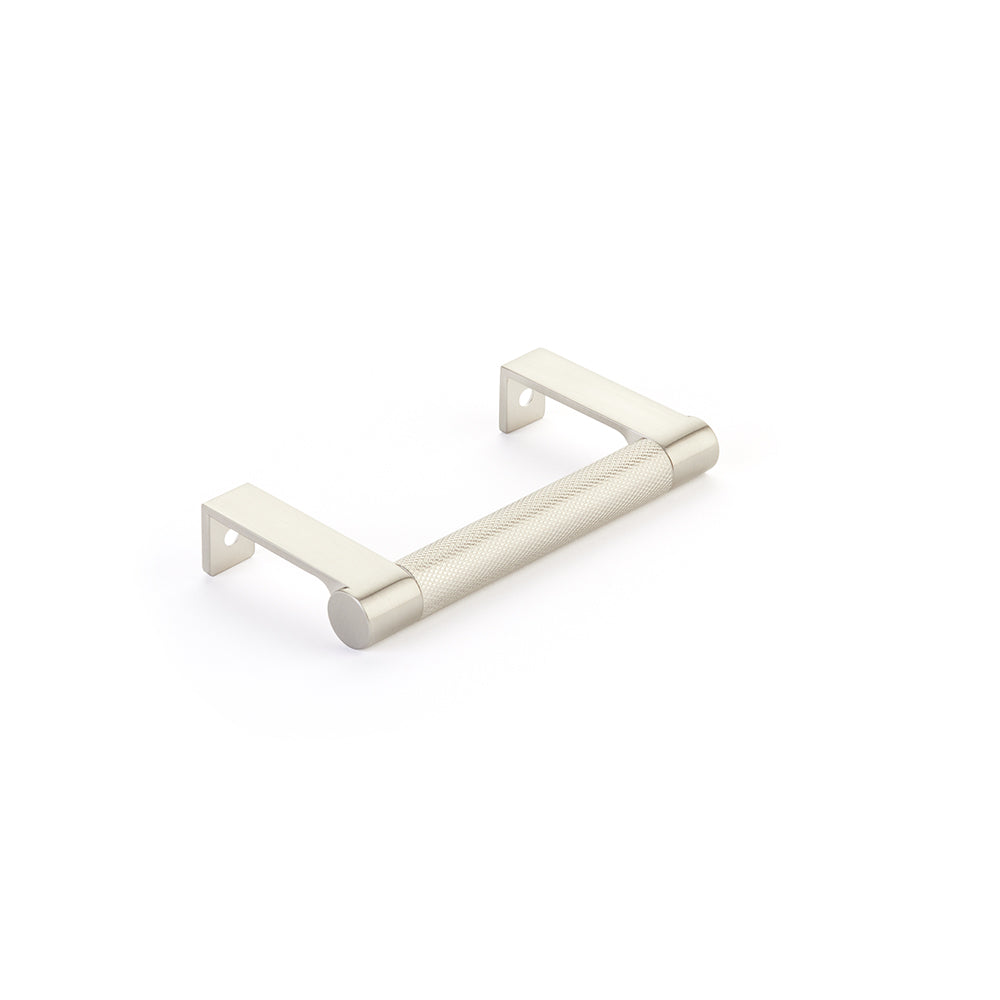 Satin Nickel "Converse" Knurled Edge Tab Drawer Pulls - Industry Hardware