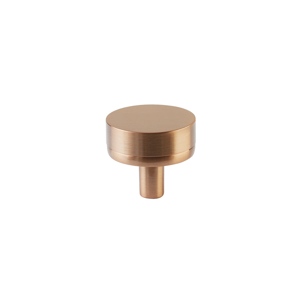 Smooth "Converse No.2" Bronze Copper Cabinet Knobs and Drawer Pulls - Industry Hardware
