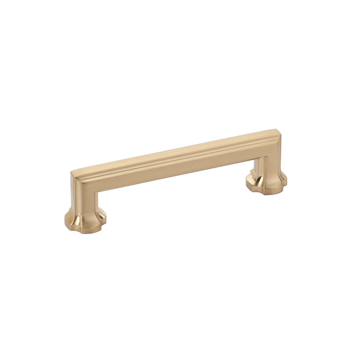 Regal Transitional Satin Brass Drawer Pull - Brass Cabinet Hardware
