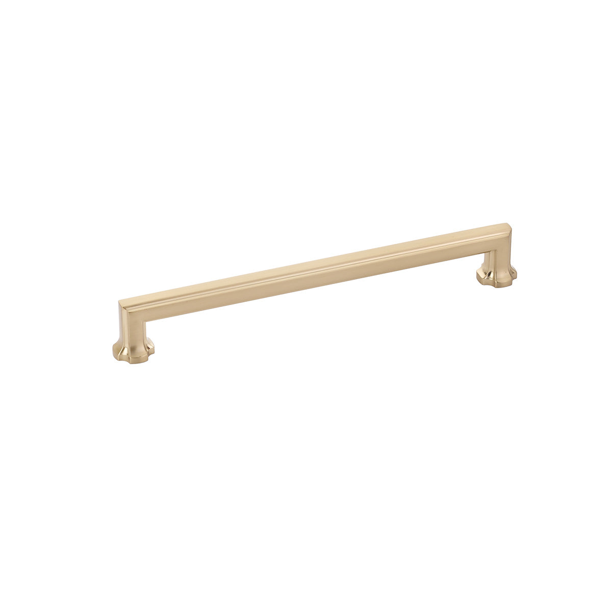 Regal Transitional Satin Brass Drawer Pull - Brass Cabinet Hardware