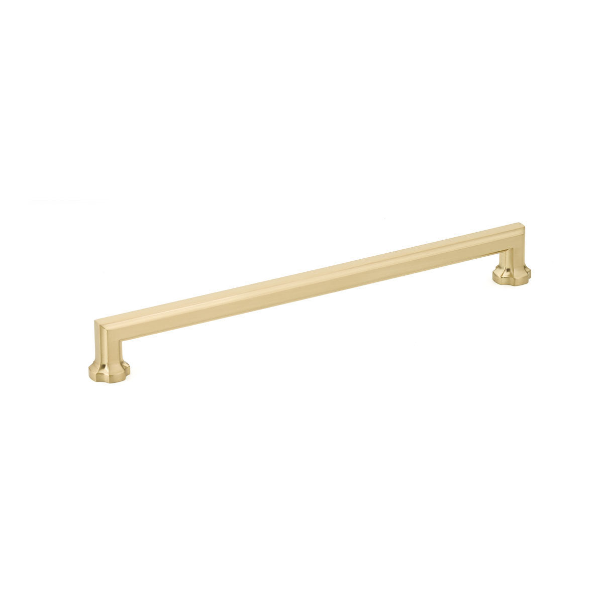 Regal Transitional Satin Brass Drawer Pull - Brass Cabinet Hardware