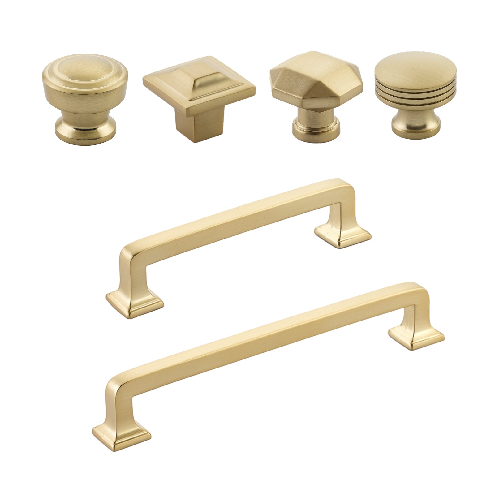 Champagne Bronze Moderna Cabinet Drawer Pulls & Knobs Champagne Bronze Moderna Cabinet Drawer Pulls & Knobs