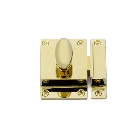 Luxe Polished Brass Cabinet Latch | Knobs