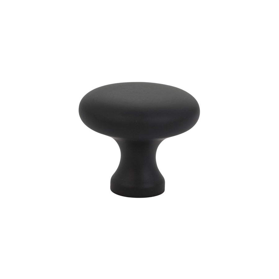 Matte Black "Heritage" Cabinet Knobs and Cup Pulls - Forge Hardware Studio