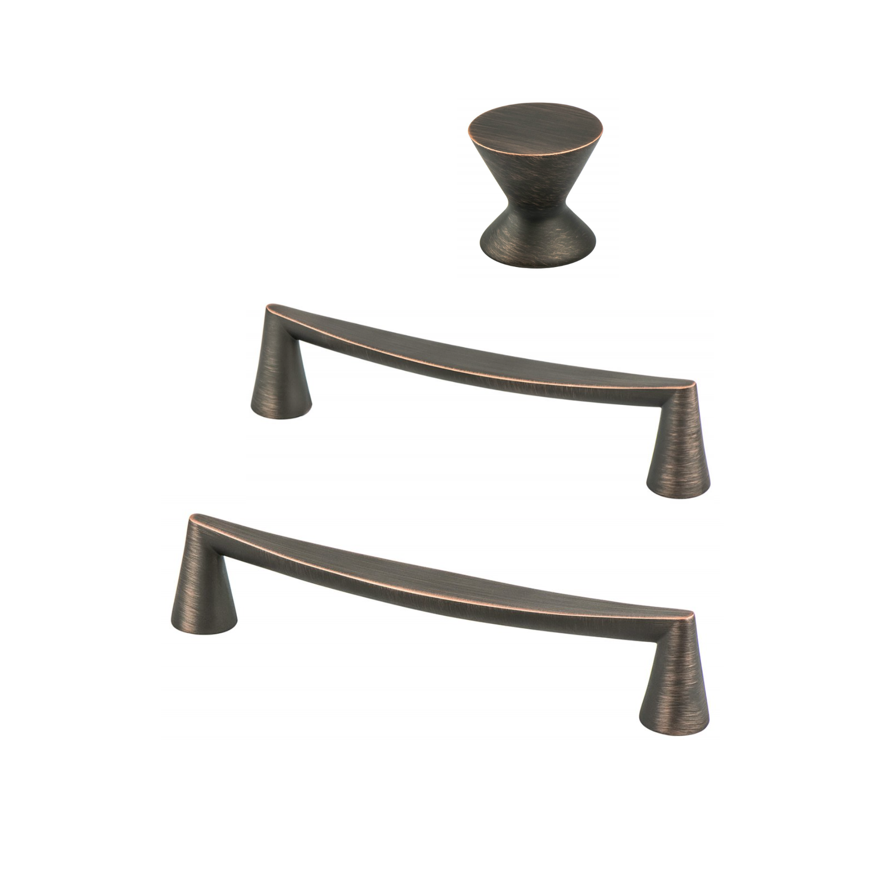 Dark Bronze "Core" Drawer Pulls and Knob | Pulls