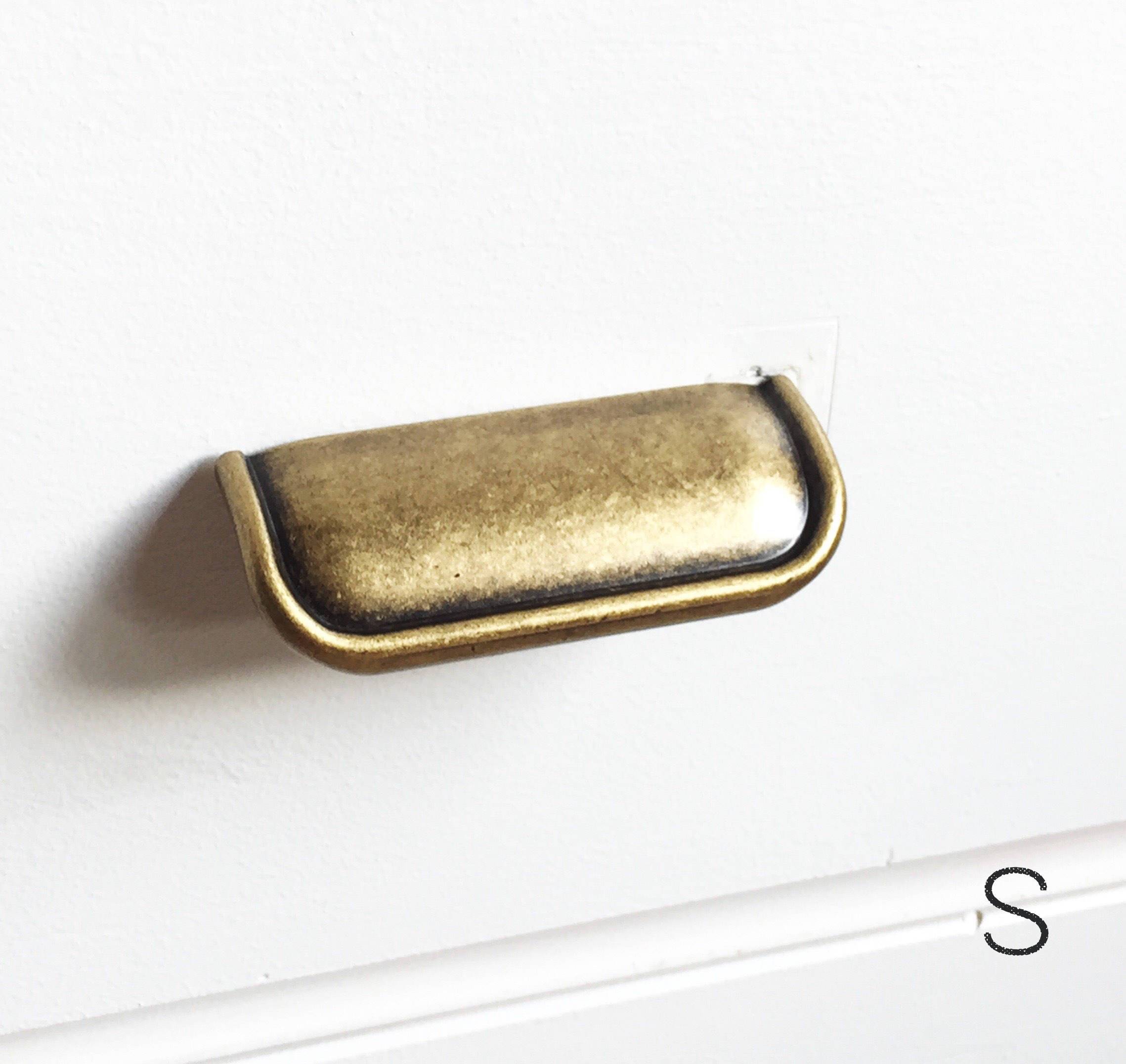 Tab Finger Drawer Pulls "Ella" in Antique Bronze | Pulls