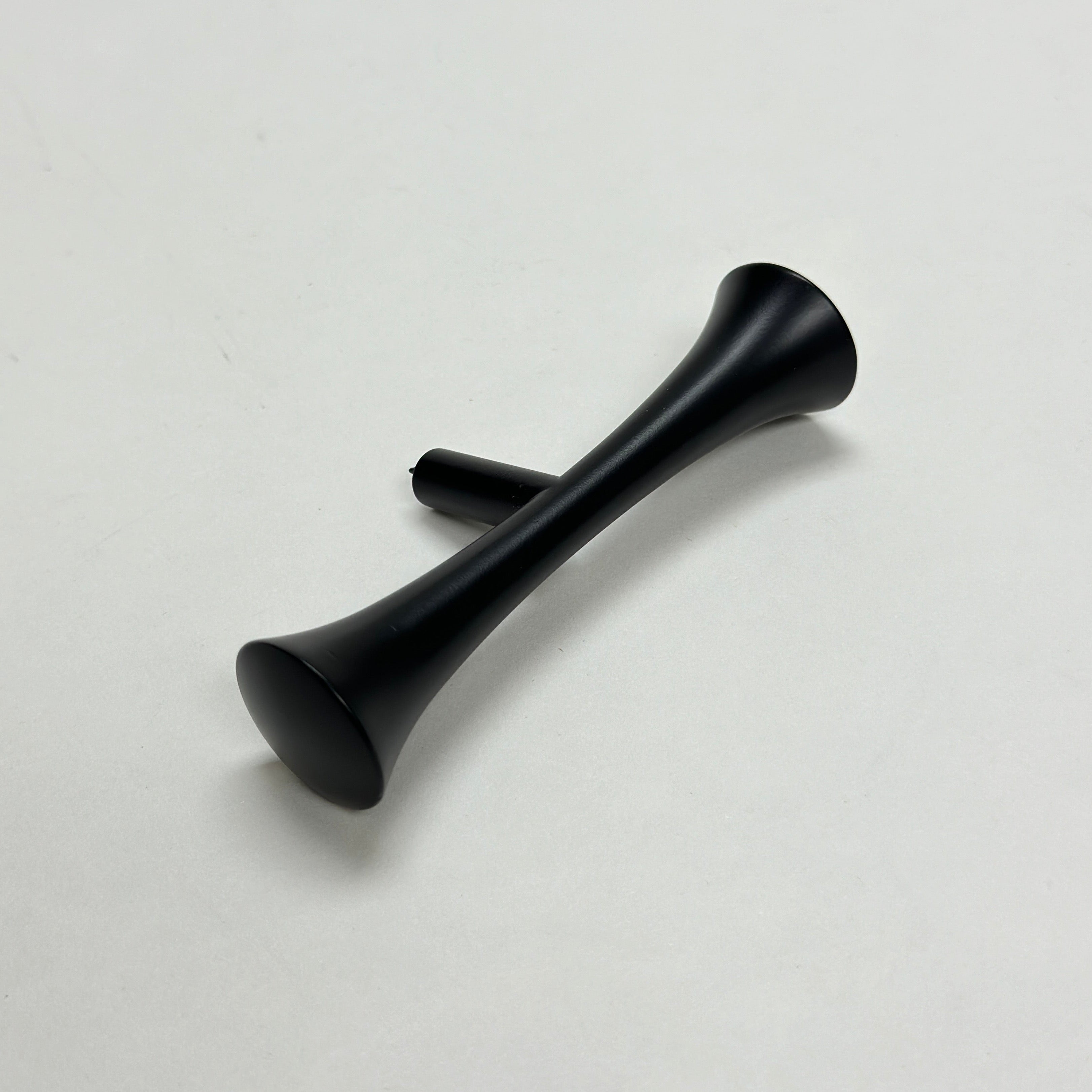 Hourglass Drawer Pull "MCM 01" Matte Black Mid-Century Cabinet Knob - Industry Hardware